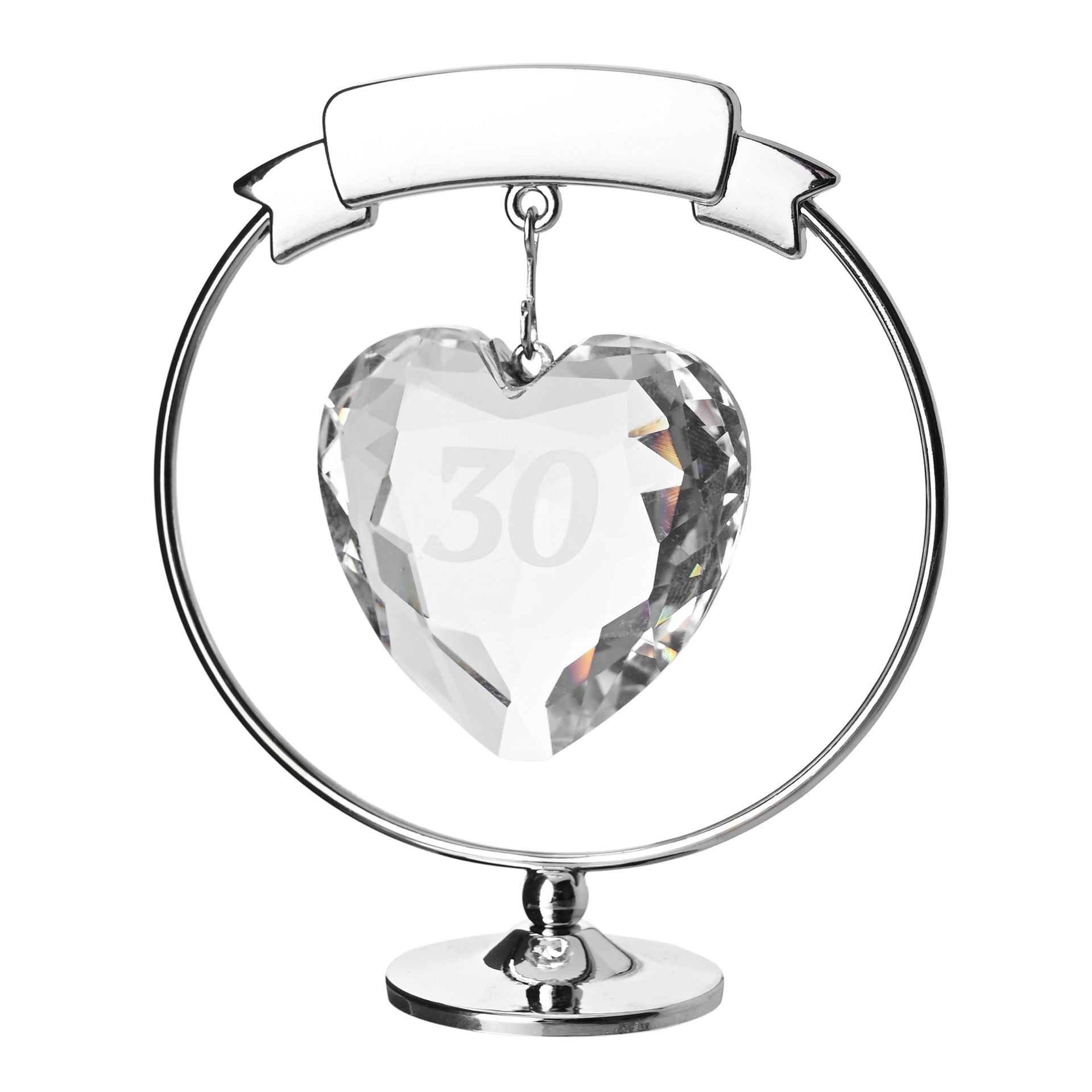 Crystocraft Freestand Crystal Heart  - 30