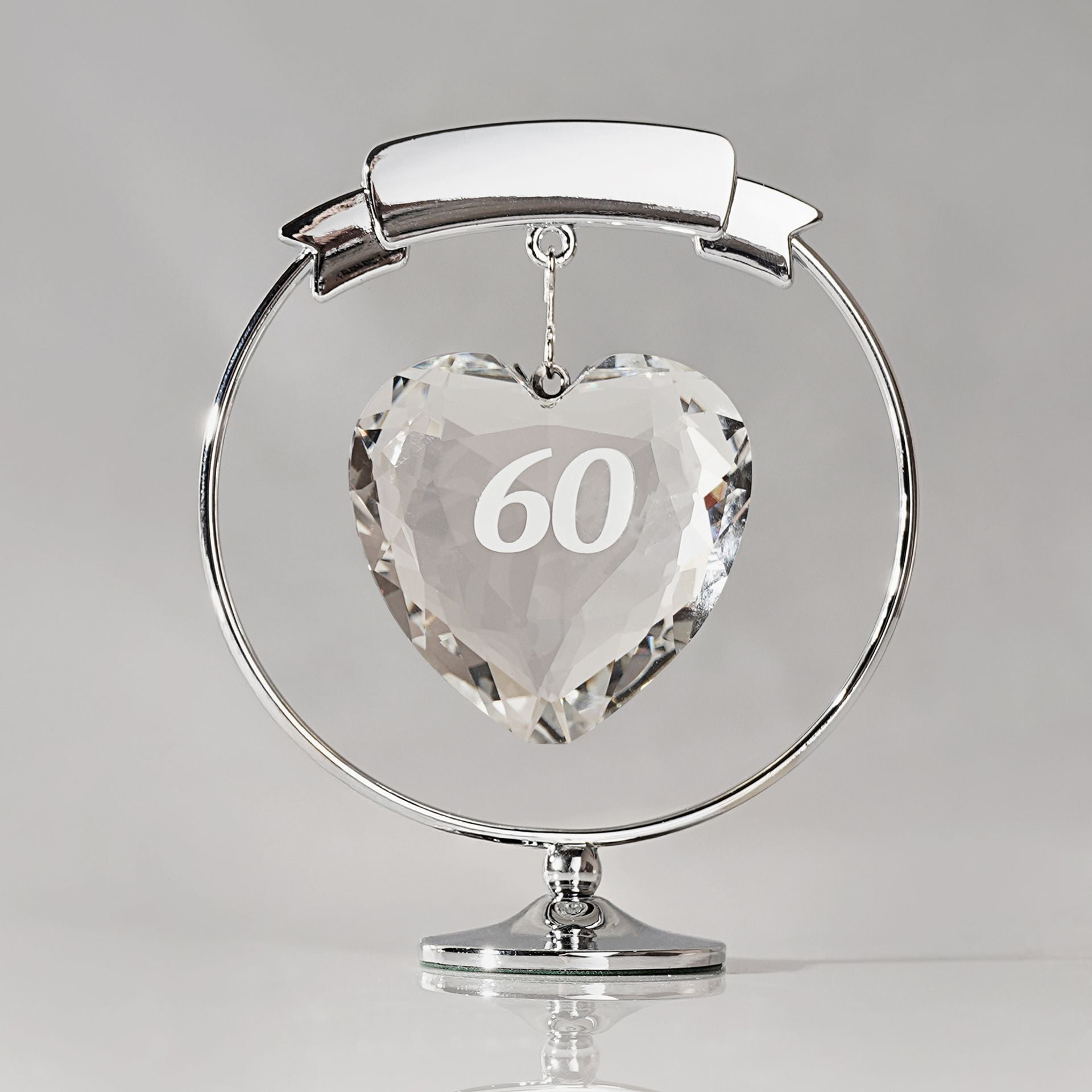 Crystocraft Freestand Crystal Heart  - 60