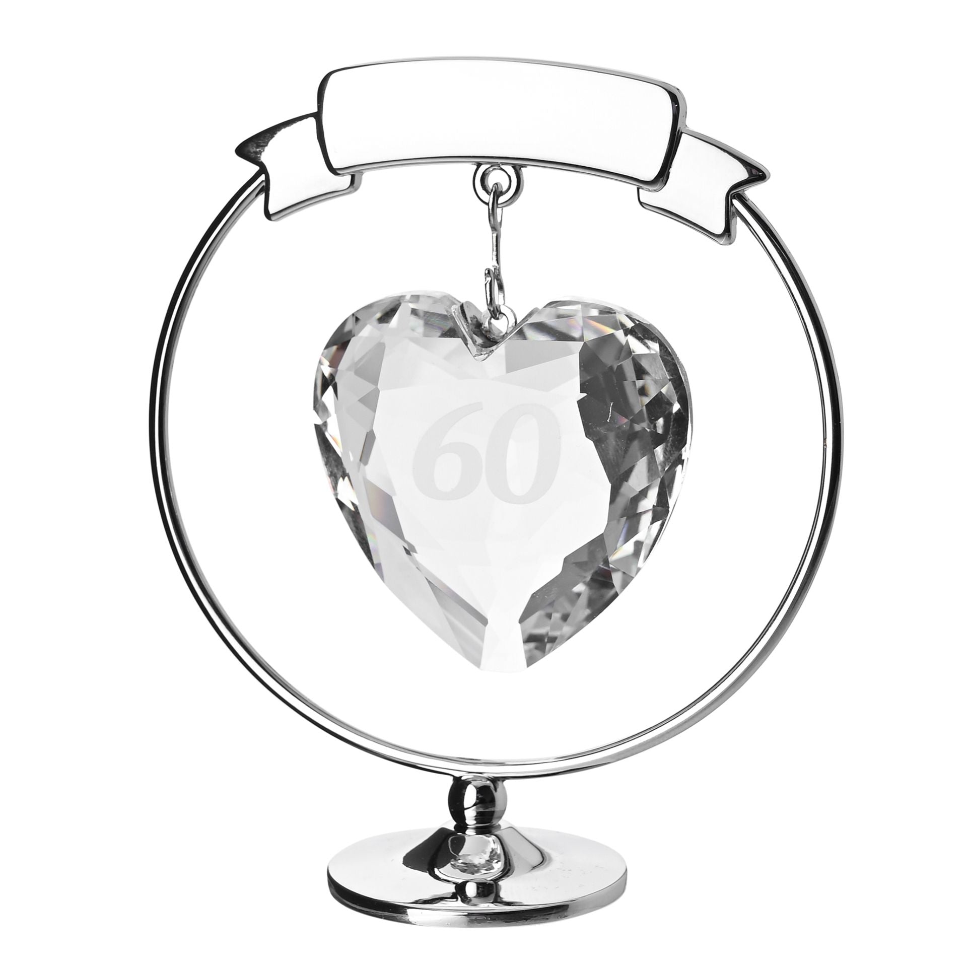 Crystocraft Freestand Crystal Heart  - 60