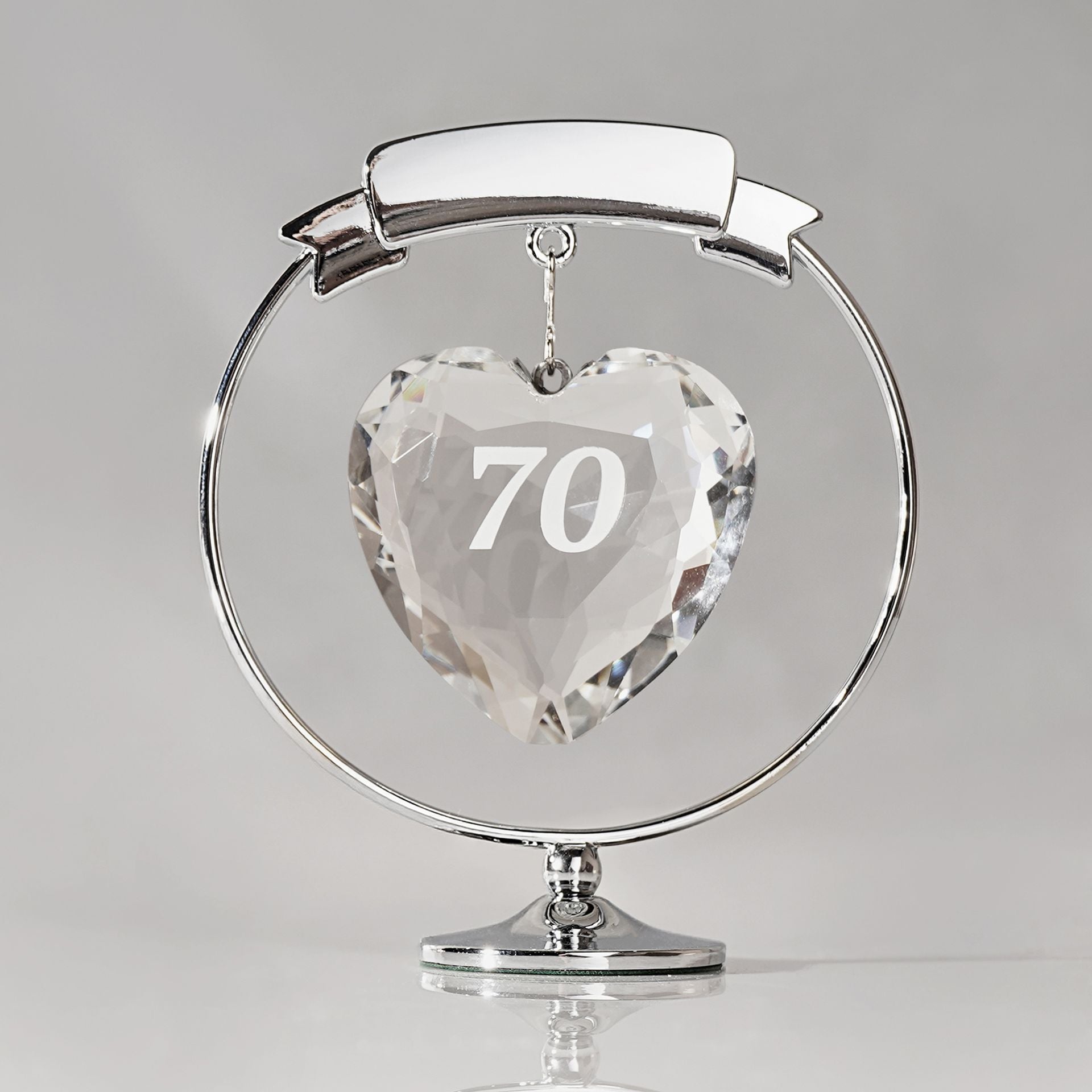 Crystocraft Freestand Crystal Heart  - 70