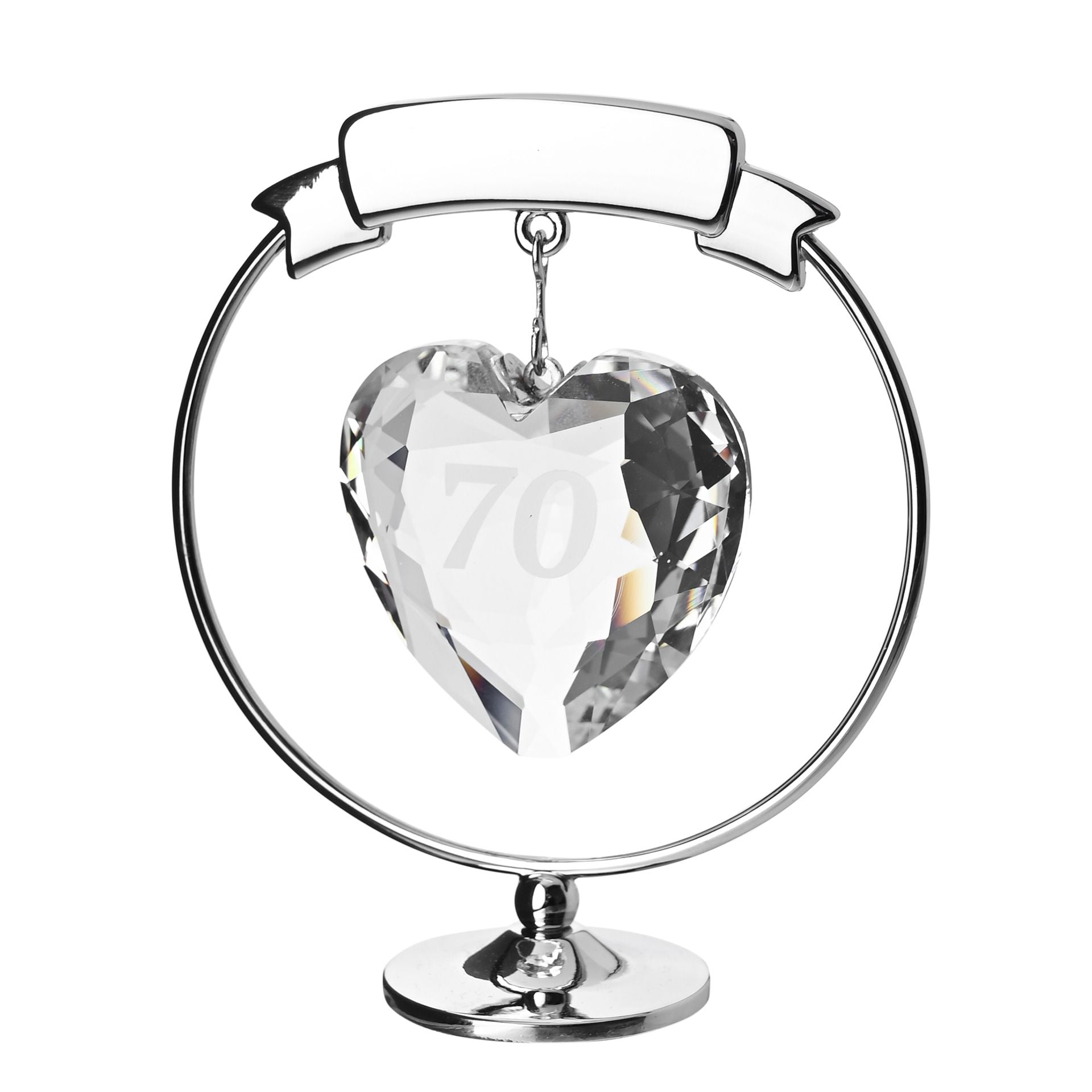 Crystocraft Freestand Crystal Heart  - 70