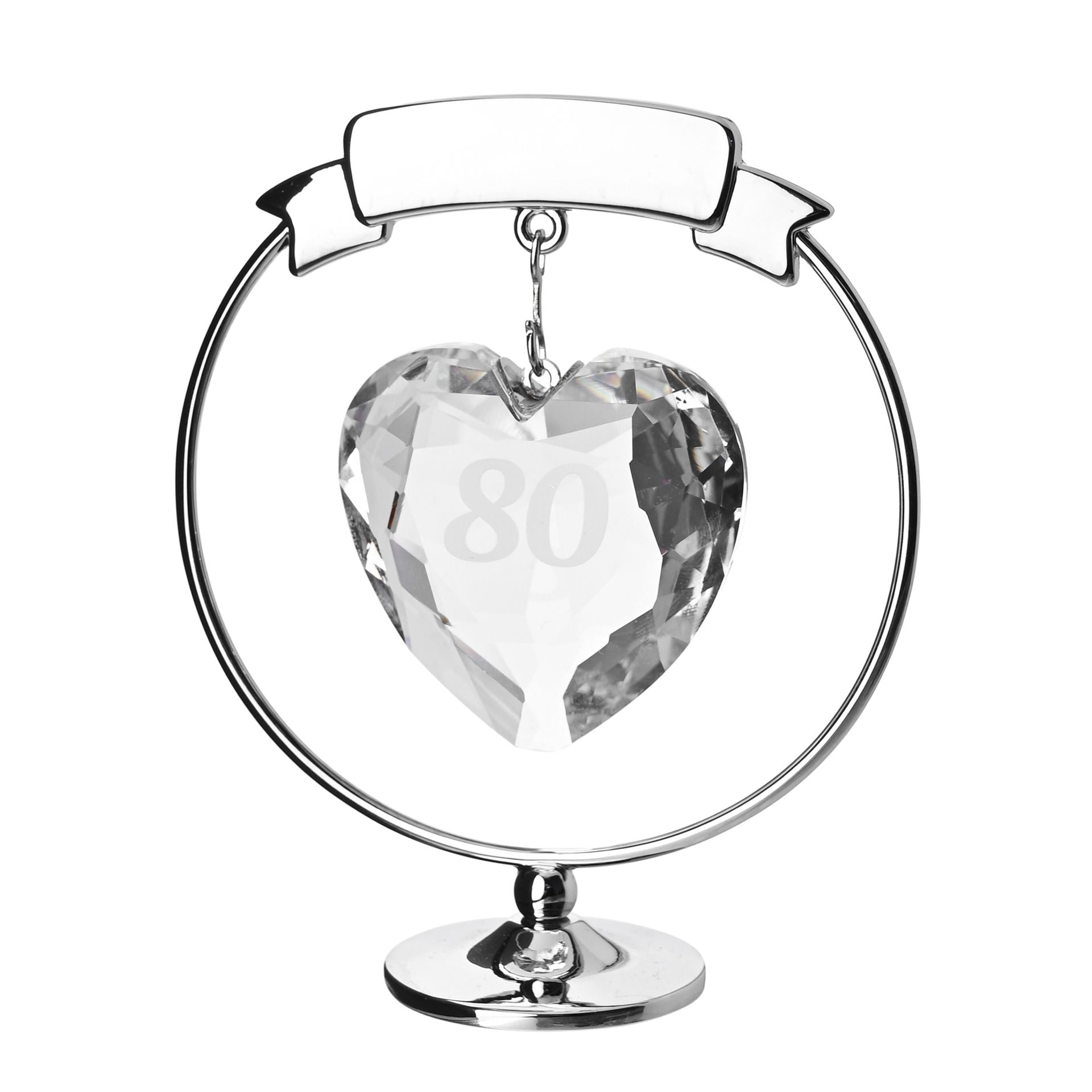 Crystocraft Freestand Crystal Heart  - 80