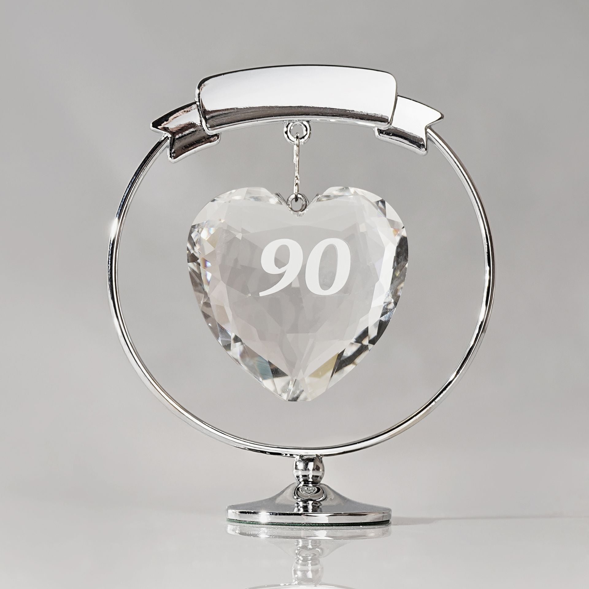 Crystocraft Freestand Crystal Heart  - 90
