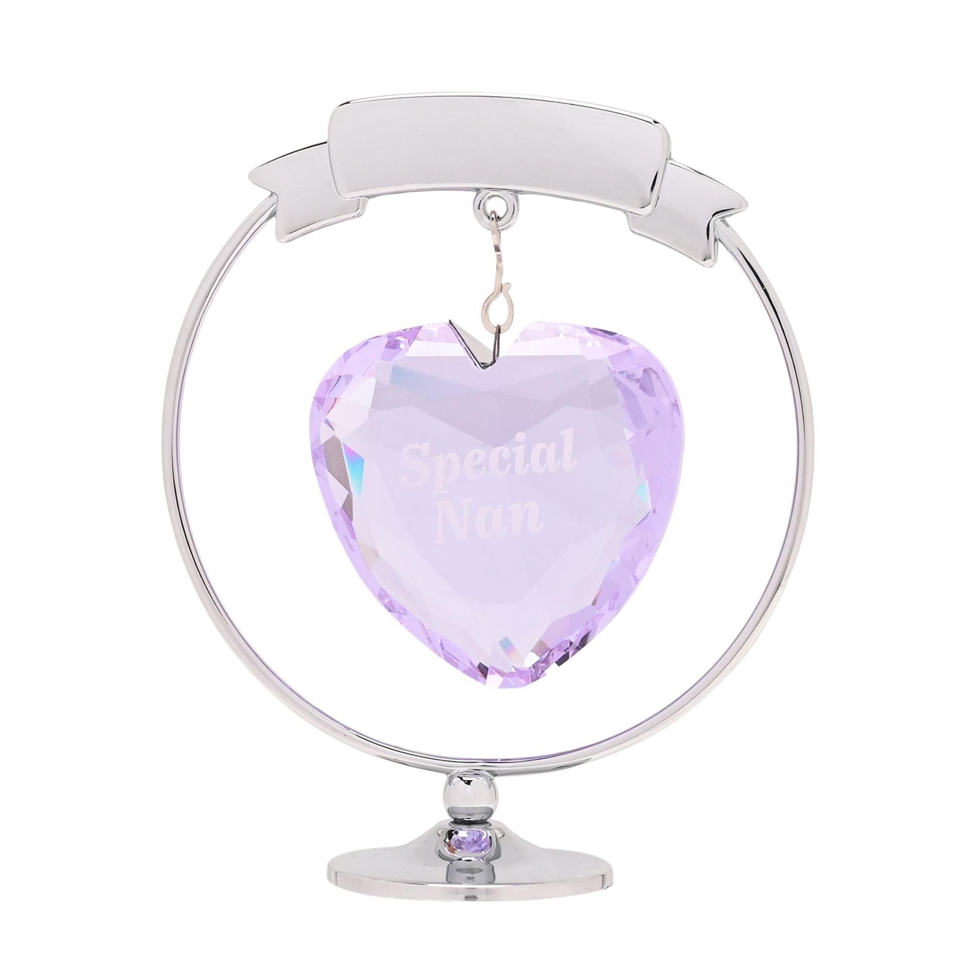 Crystocraft Chrome Plated Circle & Heart - Special Nan