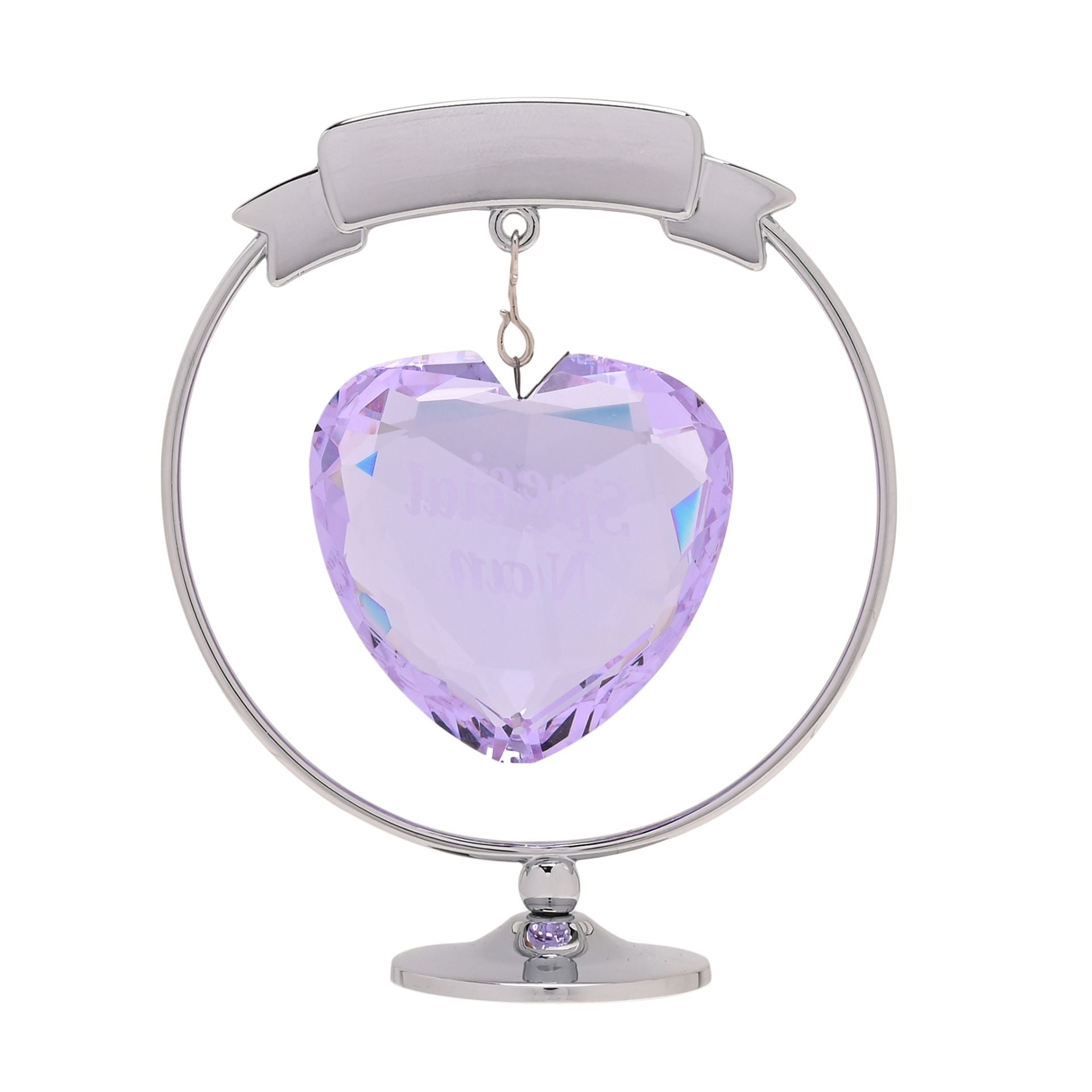 Crystocraft Chrome Plated Circle & Heart - Special Nan