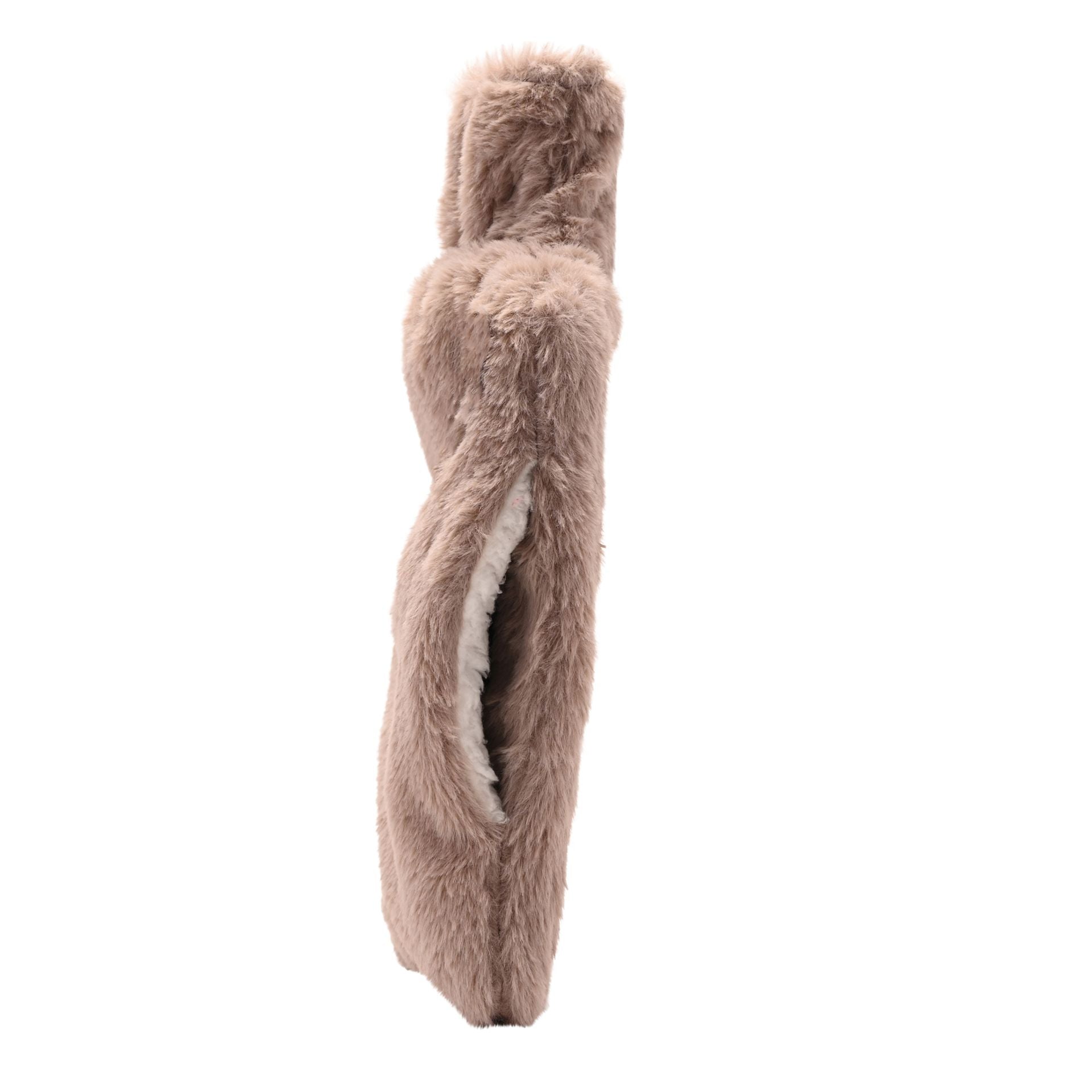 Sophia Layers Soft Faux Fur 1.7L Muff Hot Water Bottle - Taupe