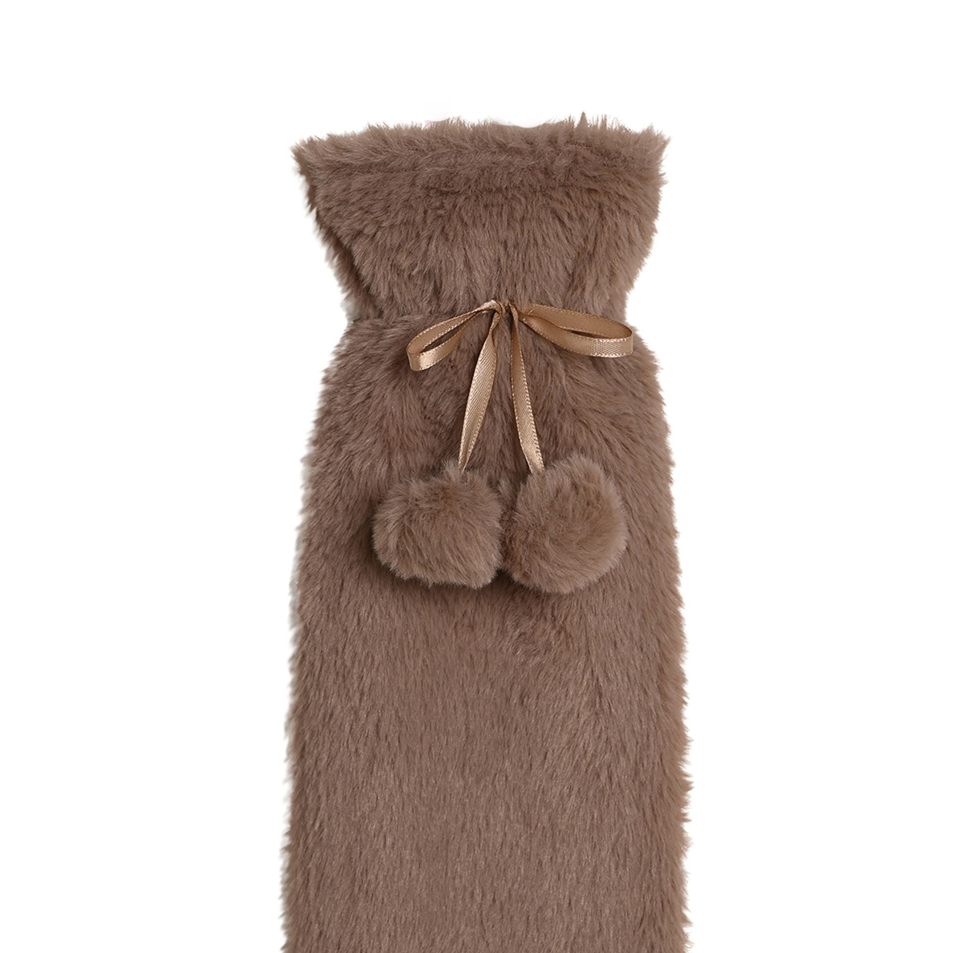 Sophia Layers Soft Faux Fur 1.7L Long Hot Water Bottle - Taupe