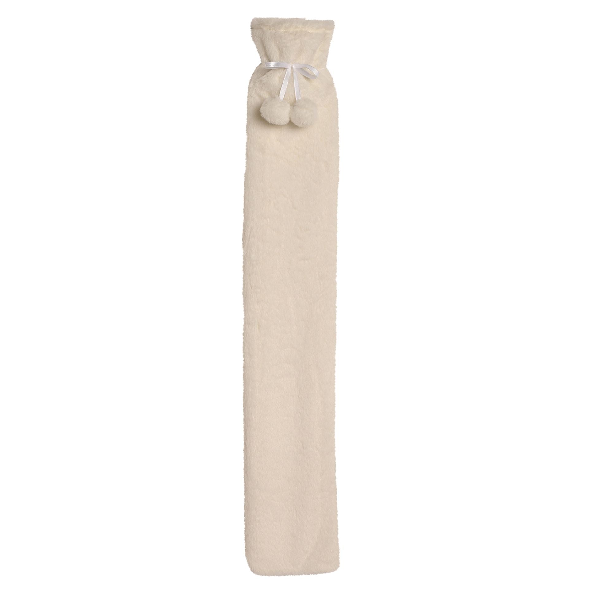 Sophia Layers Soft Faux Fur 1.7L Long Hot Water Bottle - White