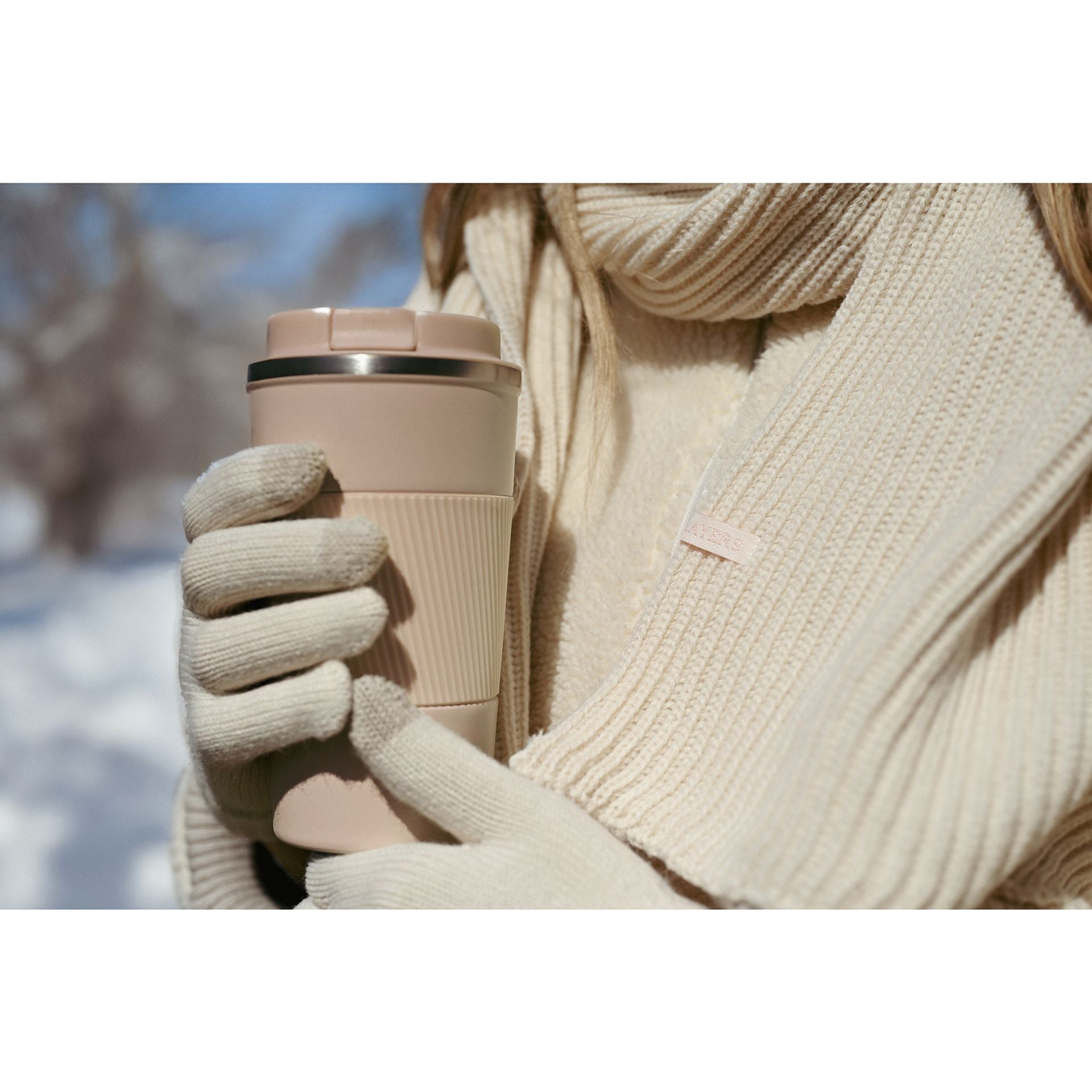 Sophia Layers Cosy Knit Hat Glove & Scarf Gift Set - Ivory