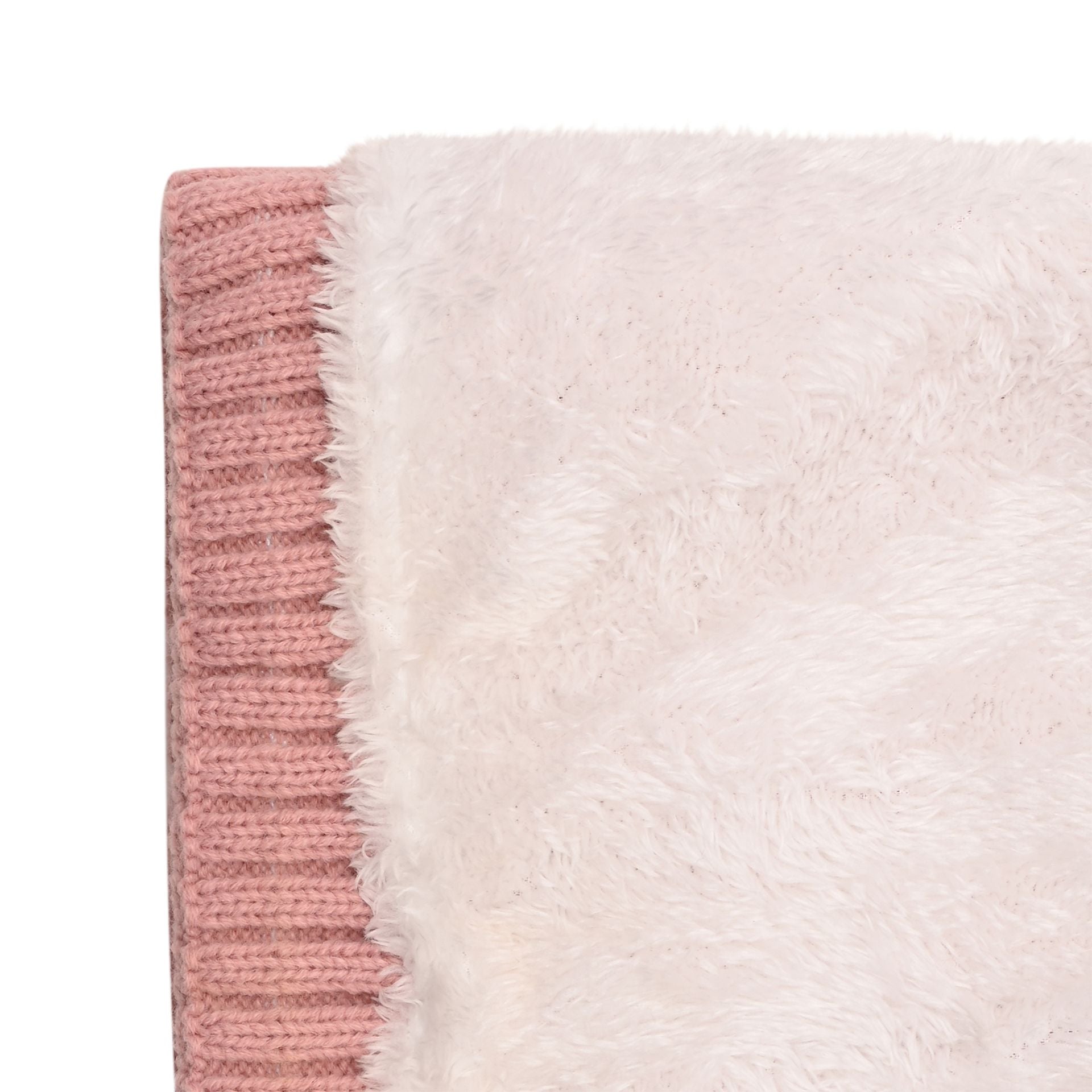 Sophia Layers Cosy Knit Hat & Glove Gift Set - Blush Pink