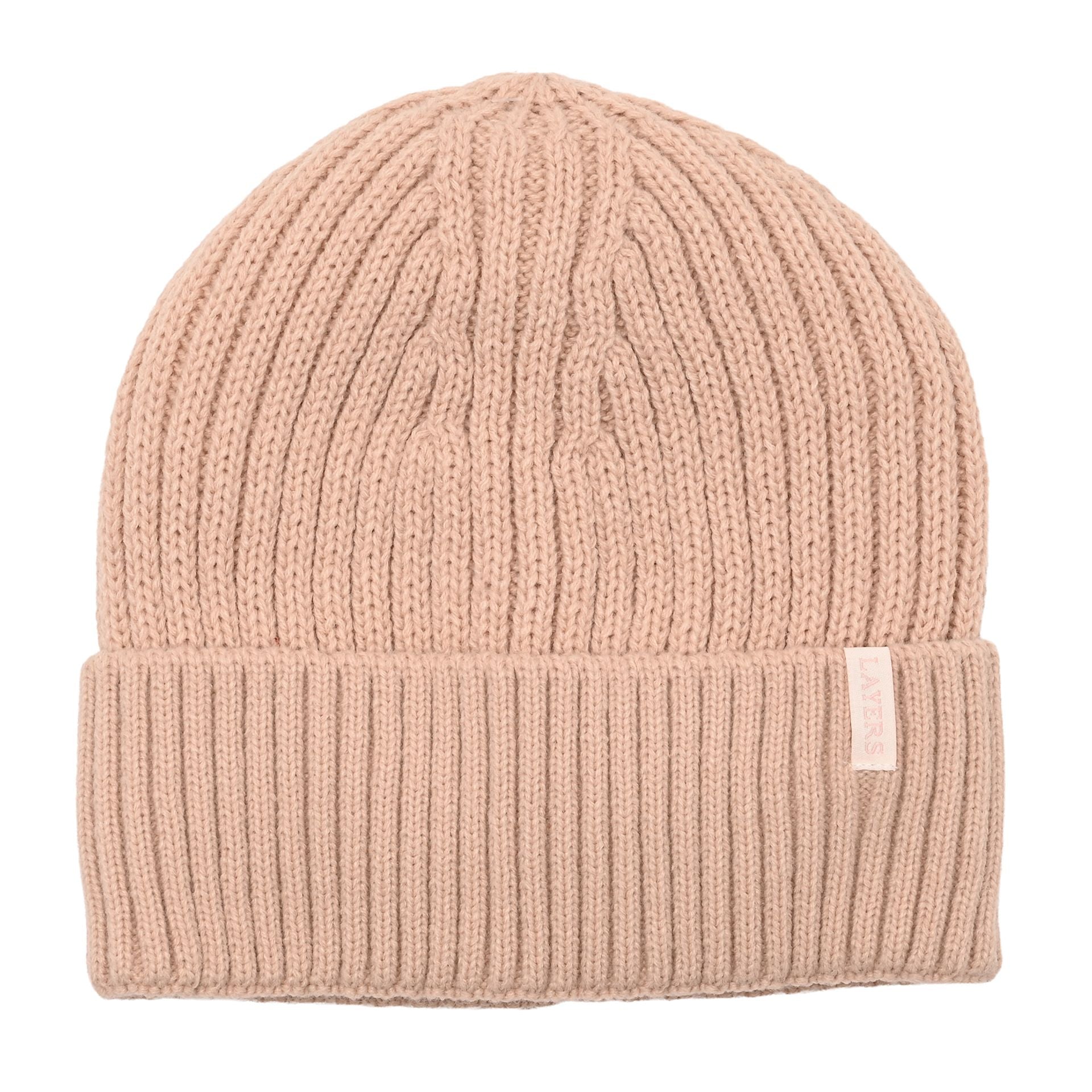 Sophia Layers Cosy Knit Hat & Glove Gift Set - Nude