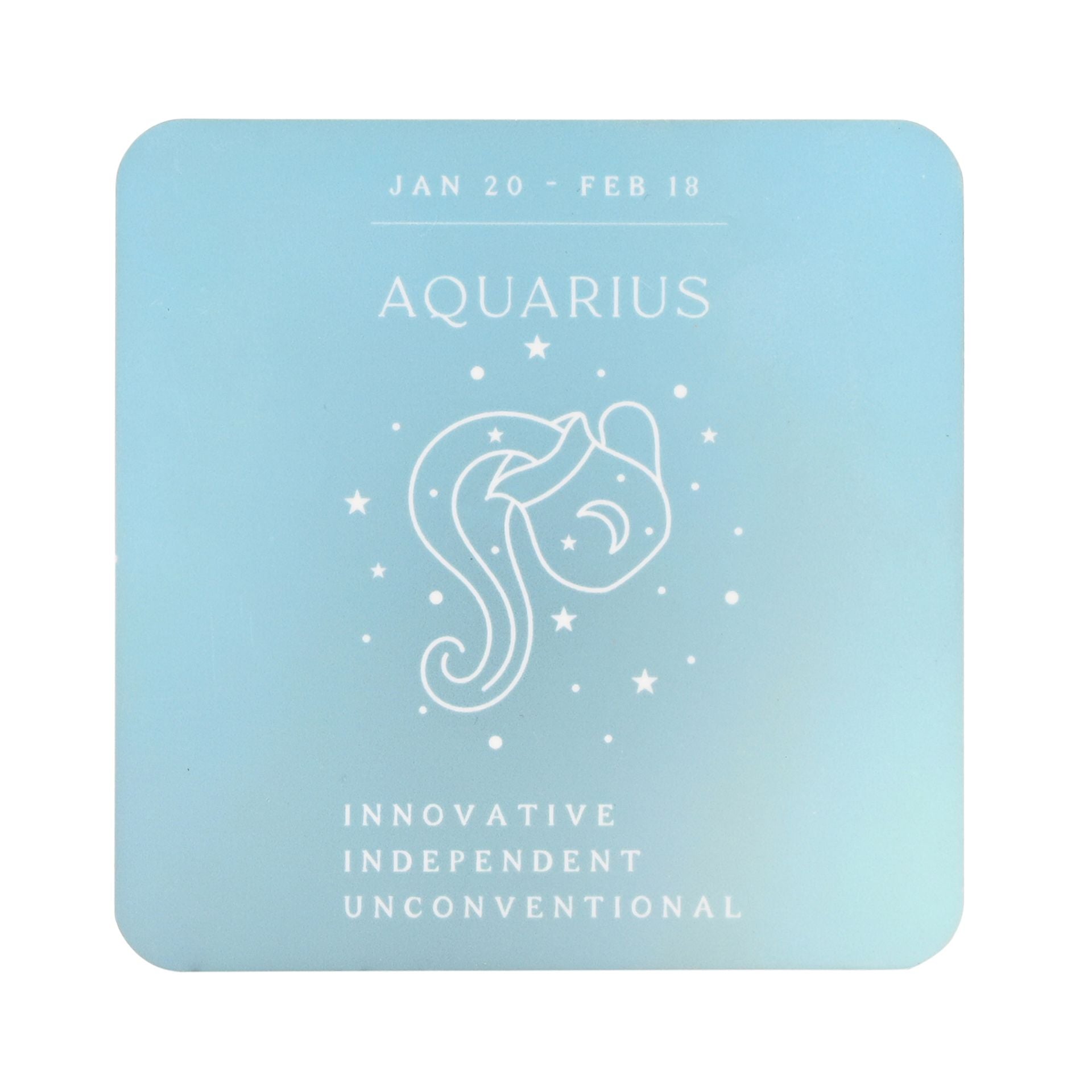 Serenity Zodiac Coaster - Aquarius