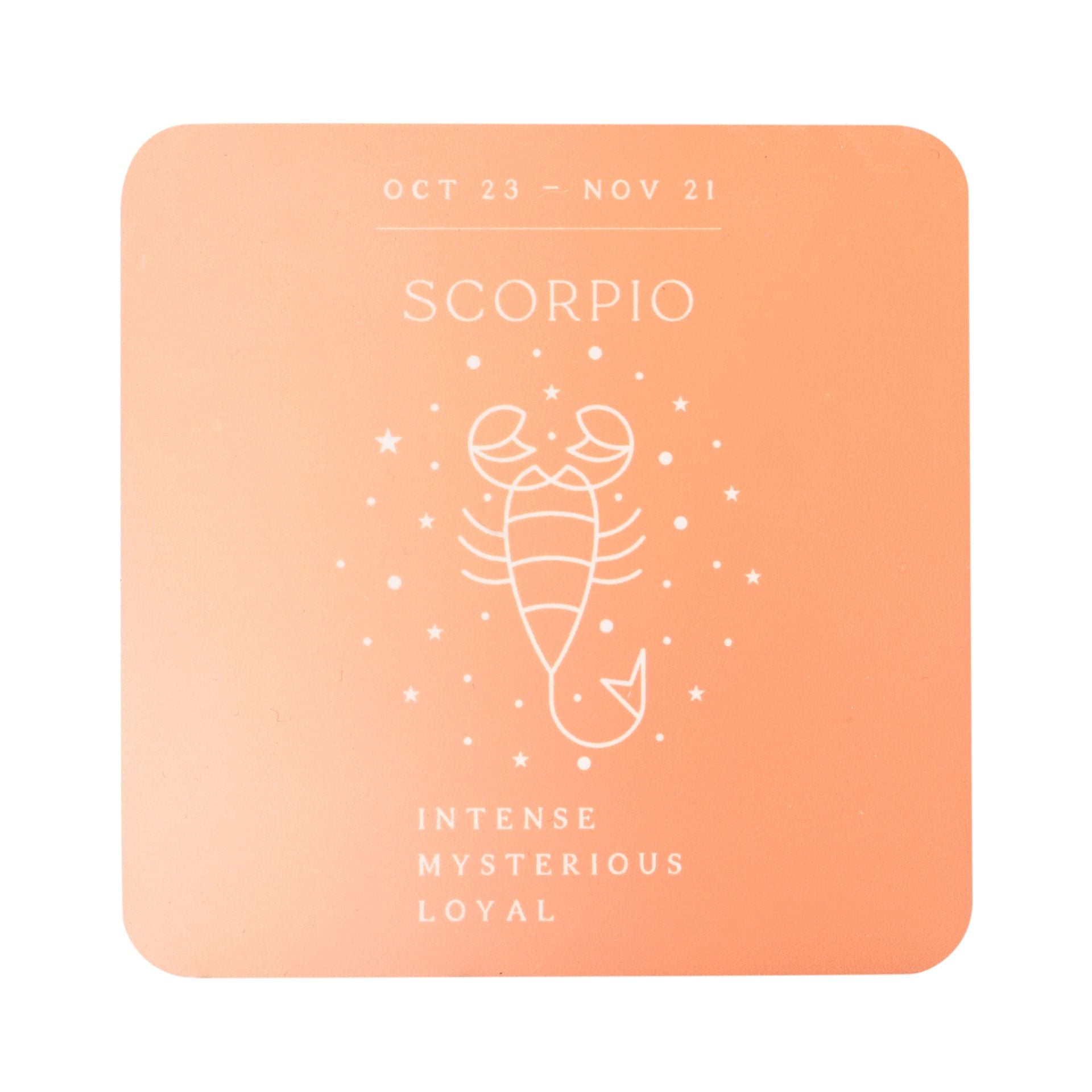 Serenity Zodiac Coaster - Scorpio