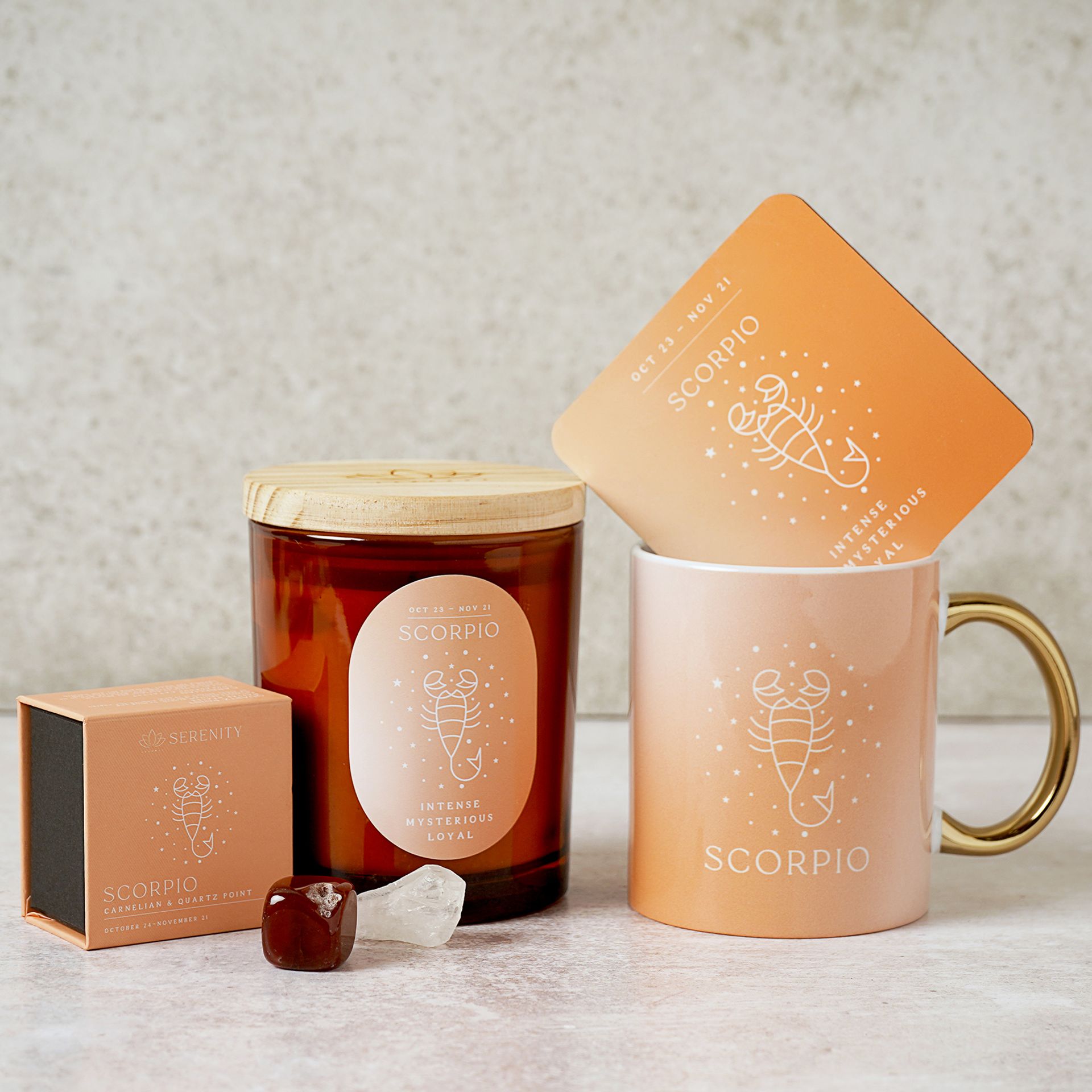Serenity Zodiac Coaster - Scorpio