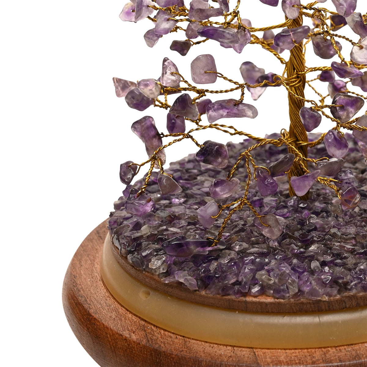 Serenity Gemstone Dome Tree 200 Beads - Amethyst