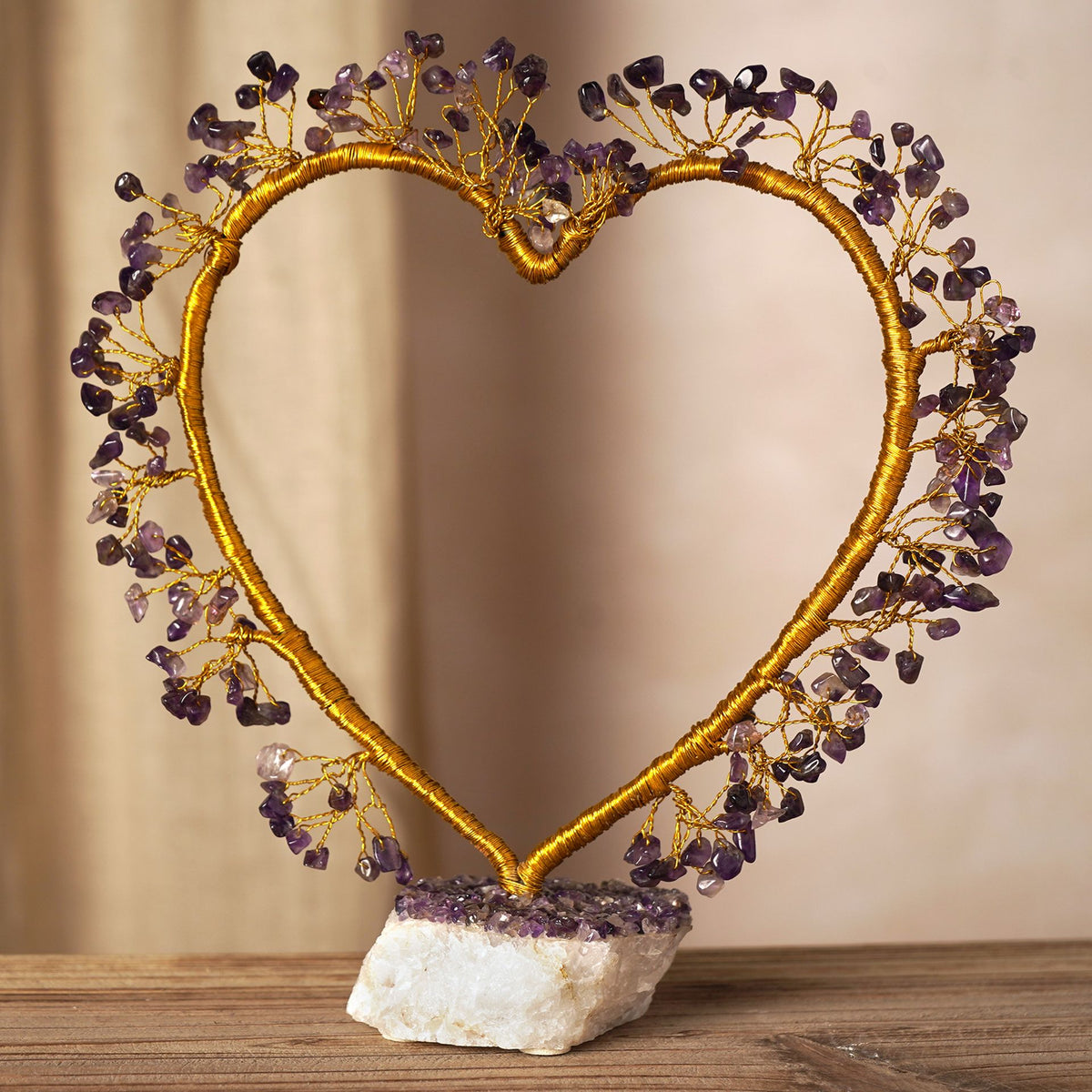 Serenity Amethyst Heart Shaped Tree