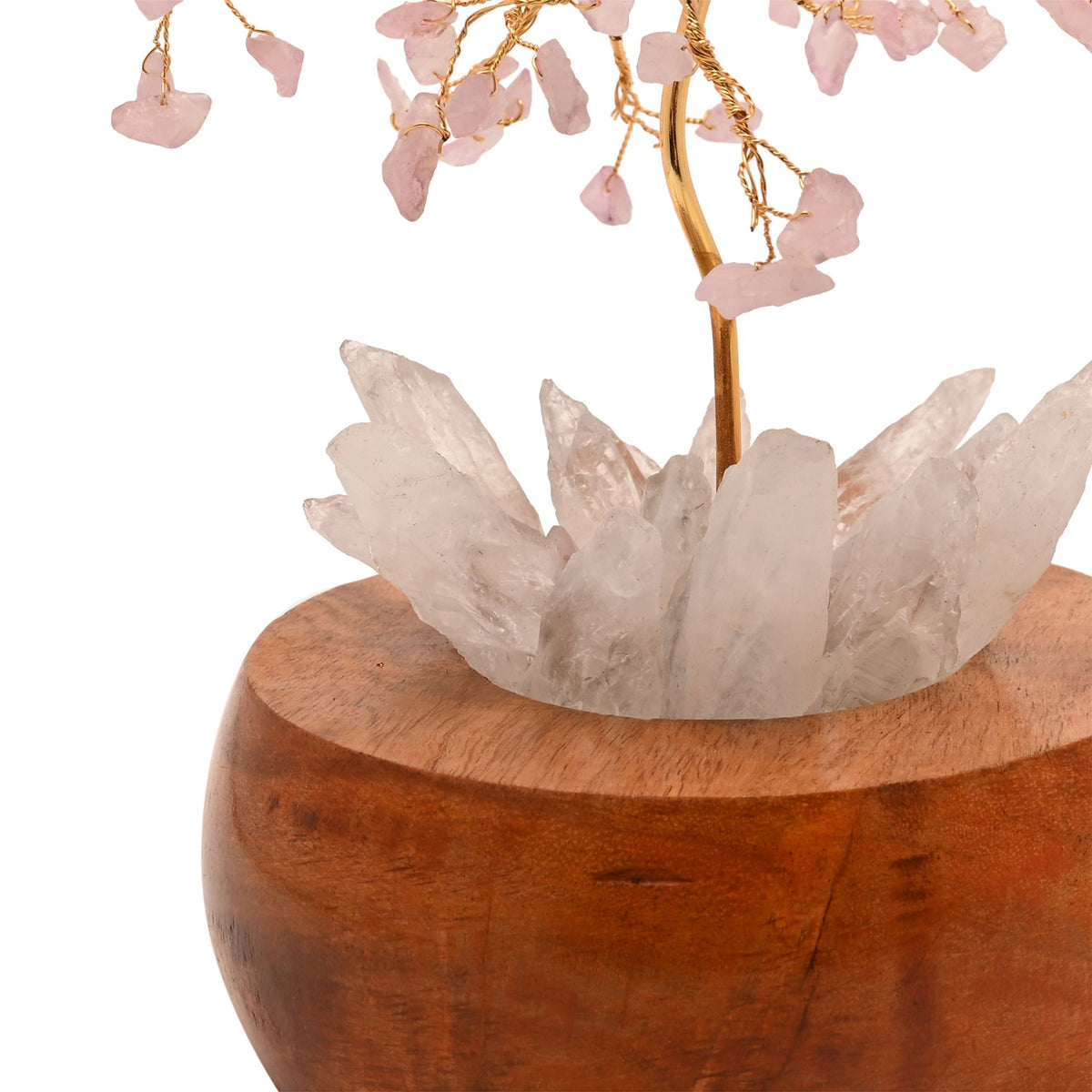 Serenity Rose Quartz LED Glow Tree
