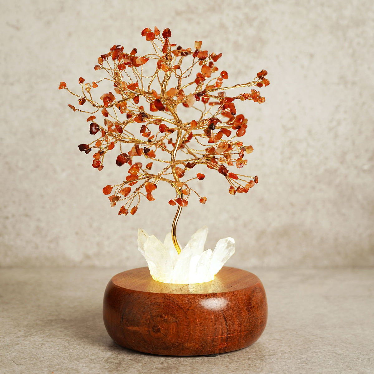 Serenity Carnelian LED Glow Tree