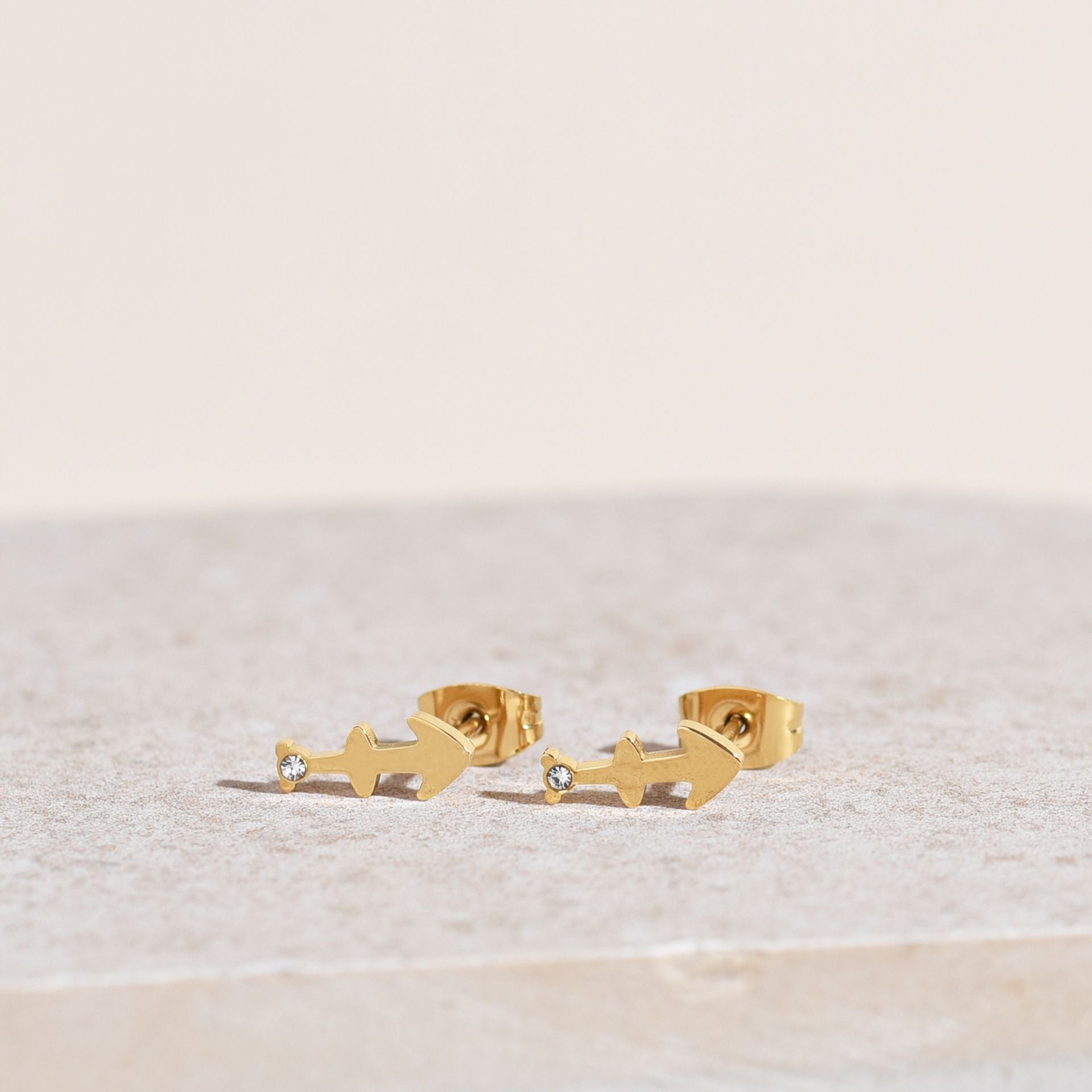 Serenity Zodiac 18k Gold Plated Earrings - Sagittarius