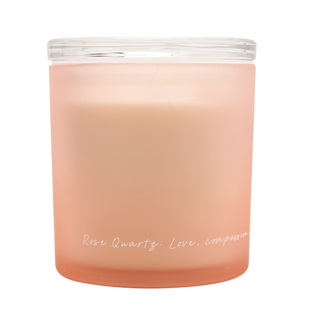 Serenity Rose Quartz Crystal Infused 380g Candle