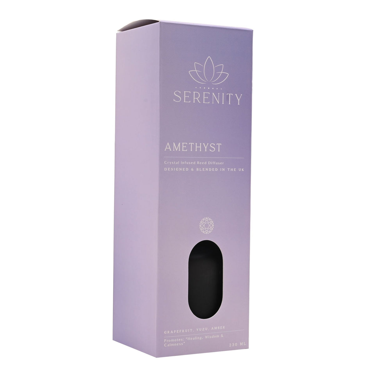 Serenity Amethyst Crystal Infused 230ml Oil Diffuser