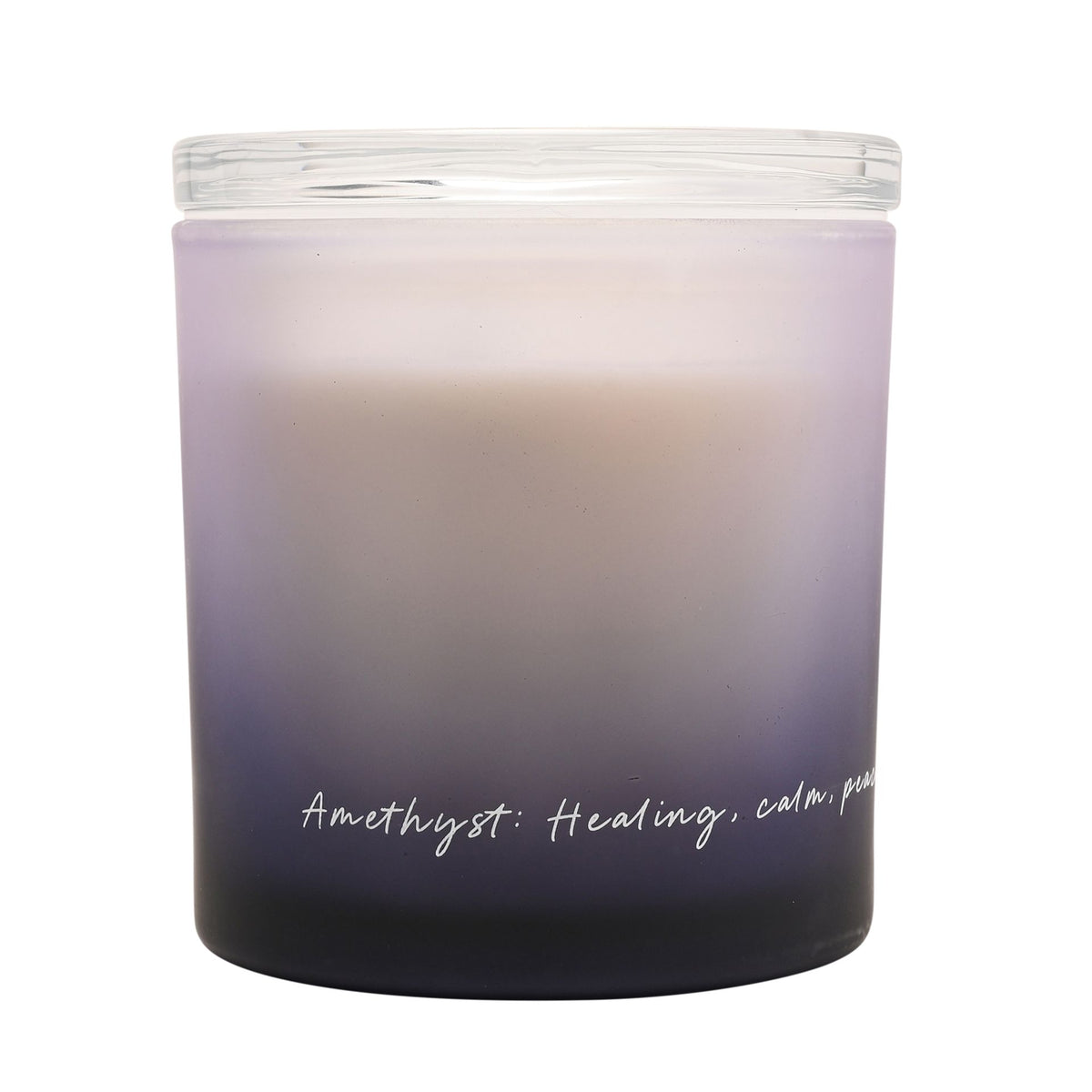 Serenity Amethyst Crystal Infused 380g Candle