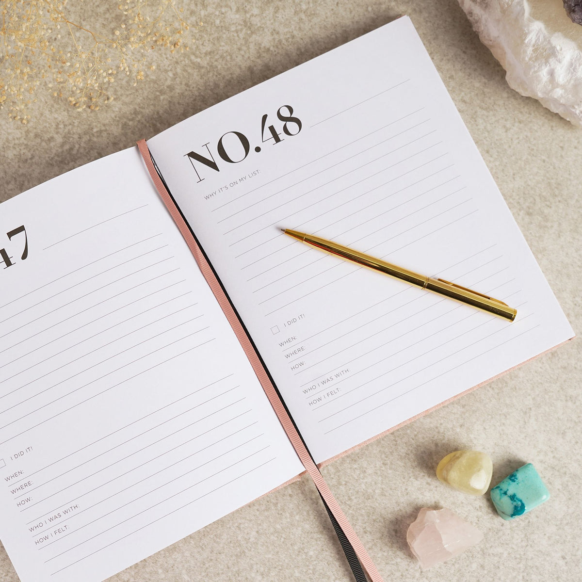 Serenity Bucket List Journal