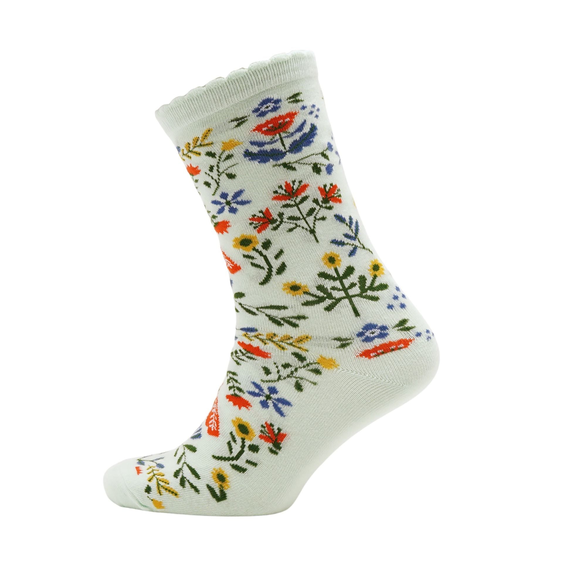 Set of 2 Sophia Lane Floral Ladies Sock Pairs