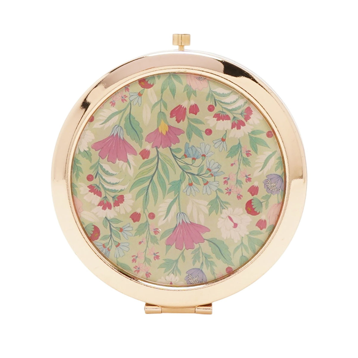 Sophia Lane Floral Compact Mirror - Green
