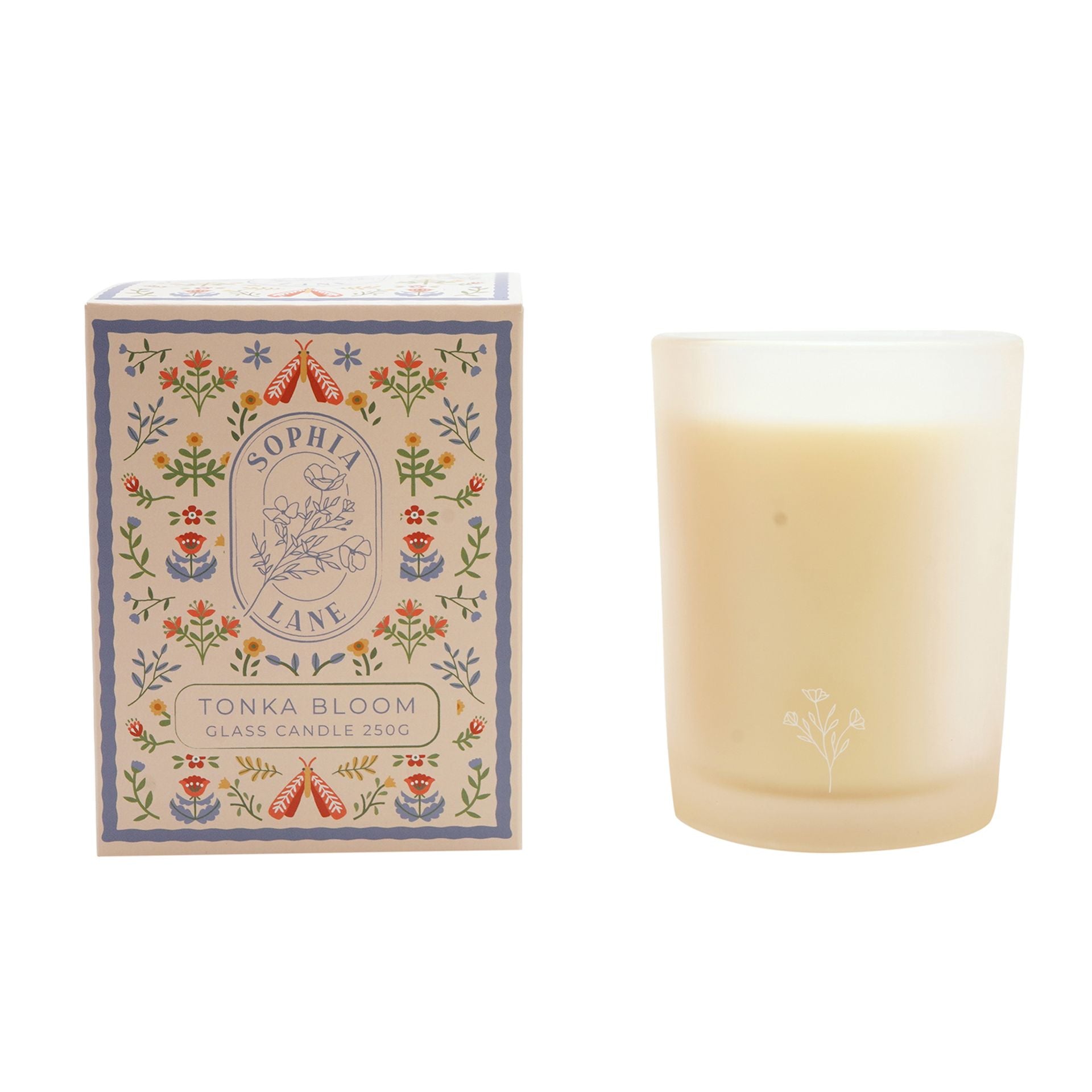 Sophia Lane Tonka Bloom Floral Candle - 250g