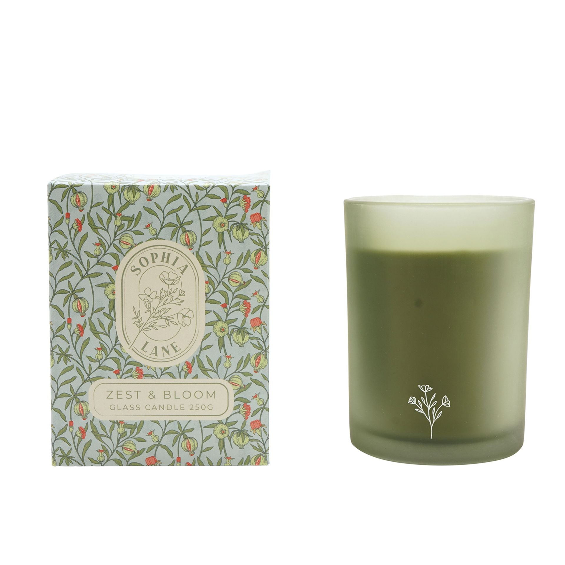 Sophia Lane Zest & Bloom Floral Candle - 250g