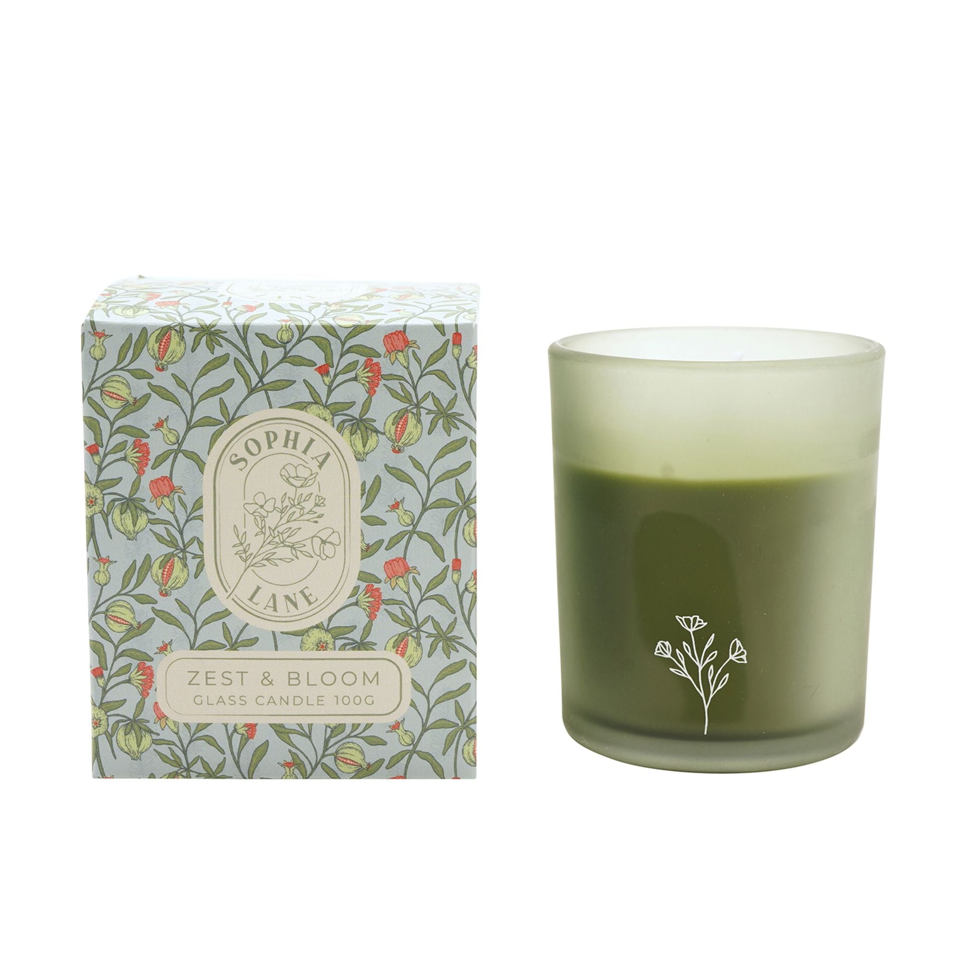 Sophia Lane Zest & Bloom Floral Candle - 100g