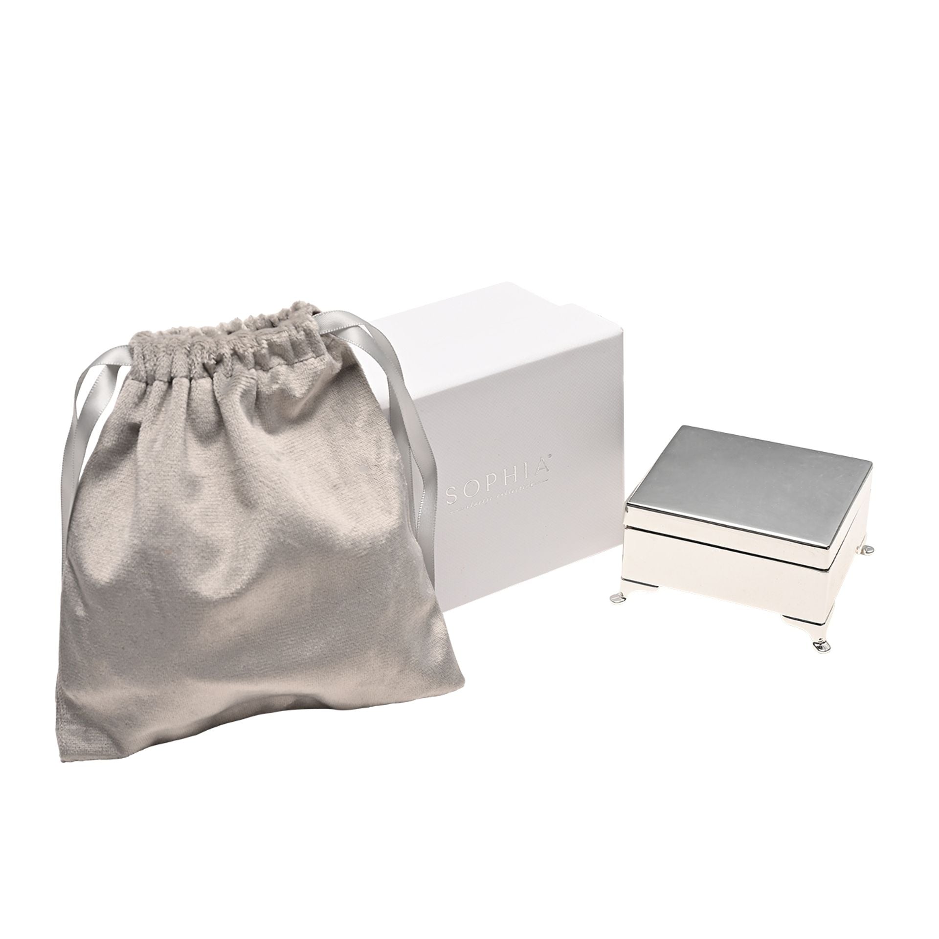 Sophia Silverplated Rectangular Trinket Box
