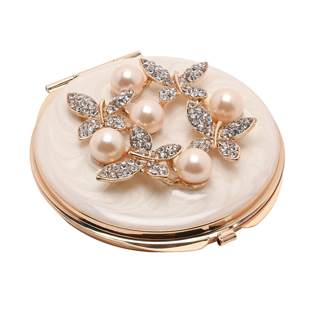 Sophia Classic Compact Mirror and Keyring Gift Set - Butterfly Cluster