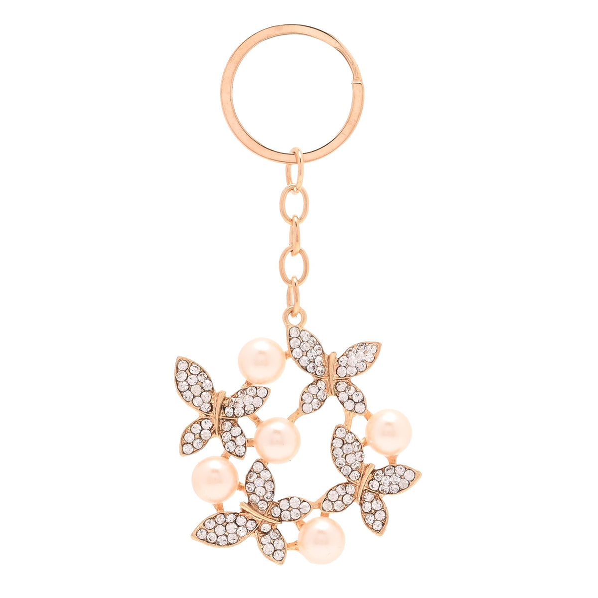 Sophia Classic Compact Mirror and Keyring Gift Set - Butterfly Cluster