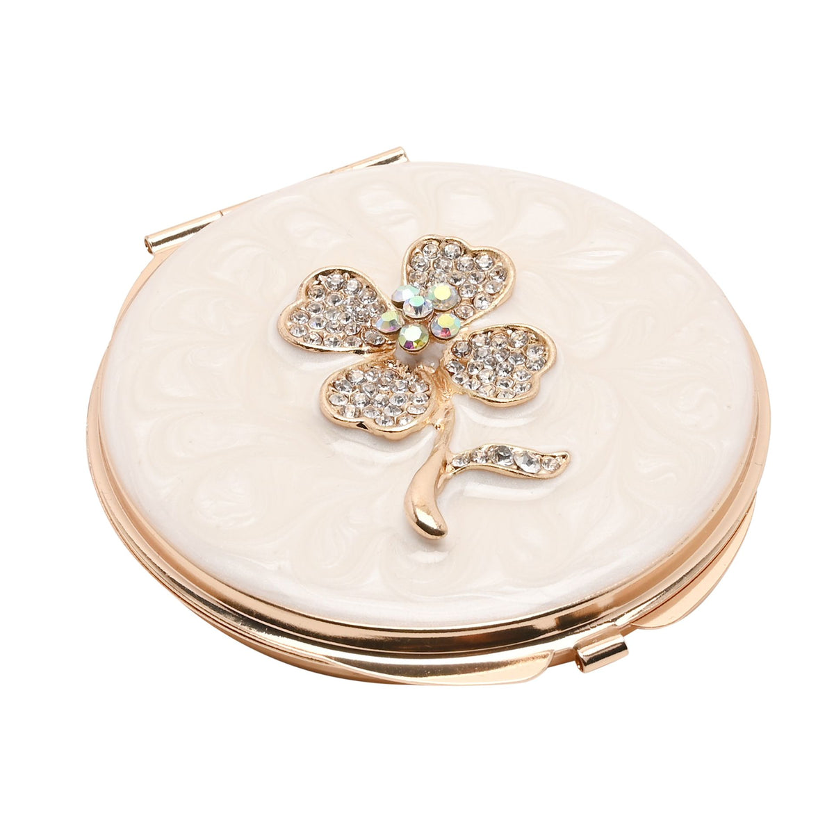 Sophia Classic Compact Mirror and Keyring Gift Set - Lucky Flower