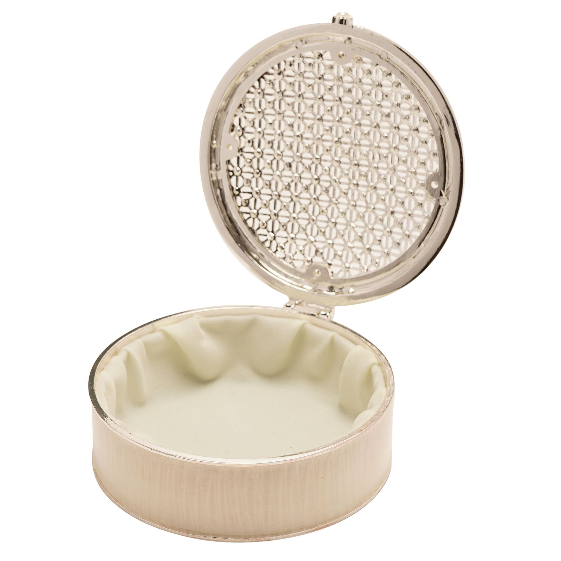 Sophia Round Crystals Trinket Box