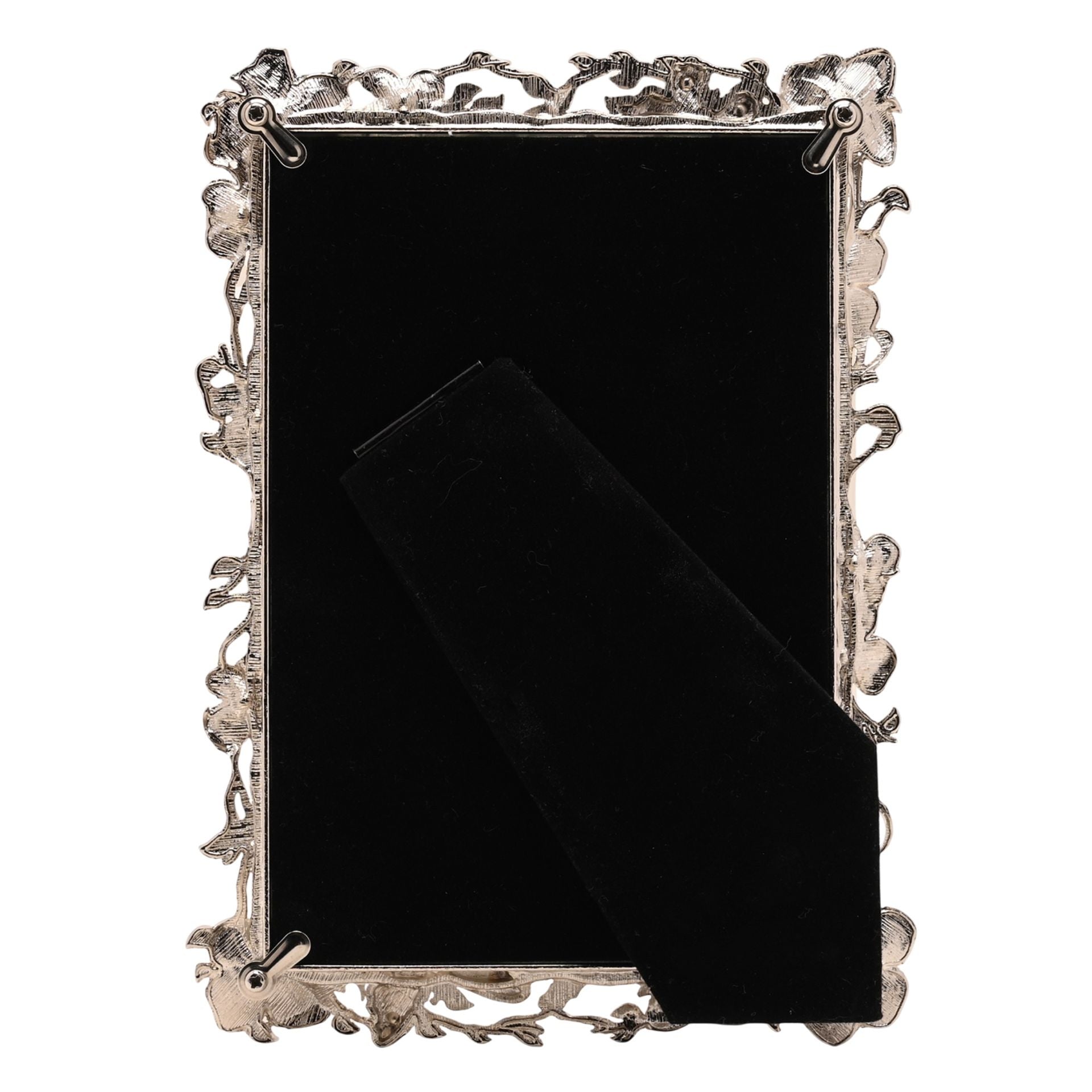 Sophia Floral Butterfly Nickle Plated Photo Frame - 4 x 6ins