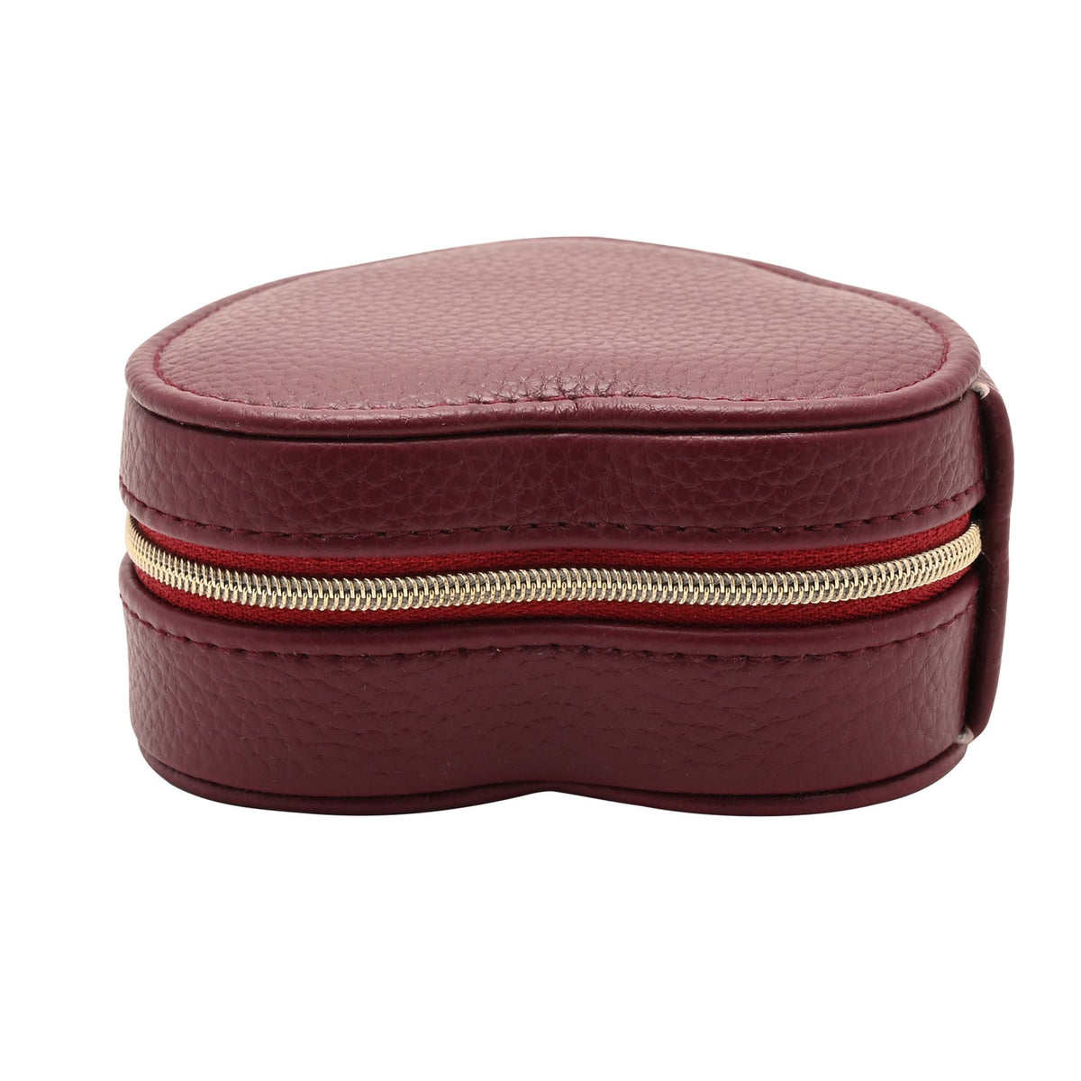 Sophia Heart Shaped Jewellery Box - Burgundy