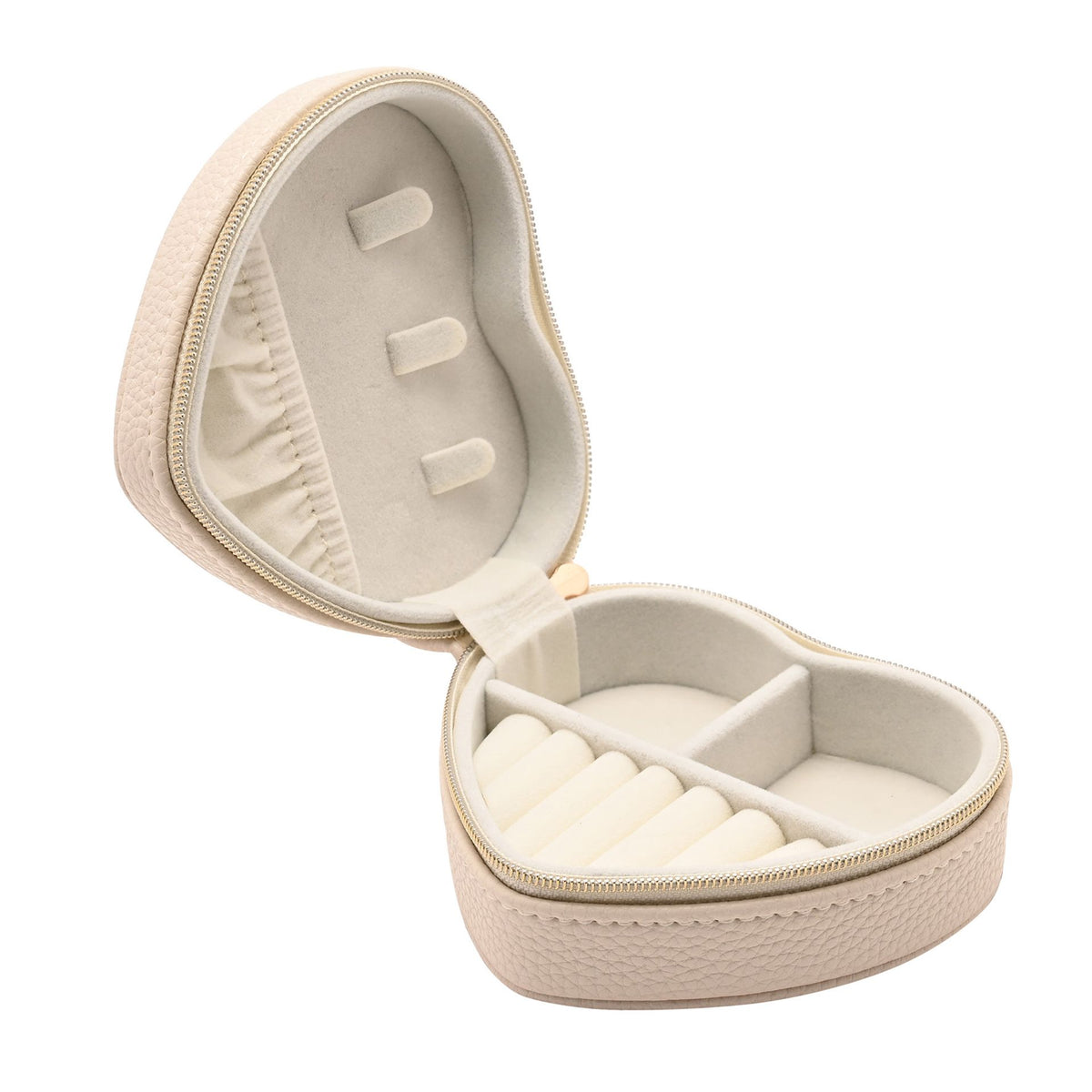 Sophia Heart Shaped Jewellery Box - Cream