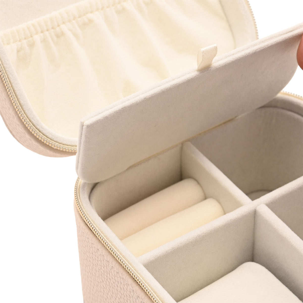Sophia Jewellery/Watch Box - Cream