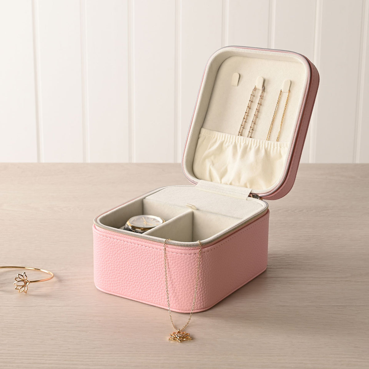 Sophia Jewellery/Watch Box - Pink