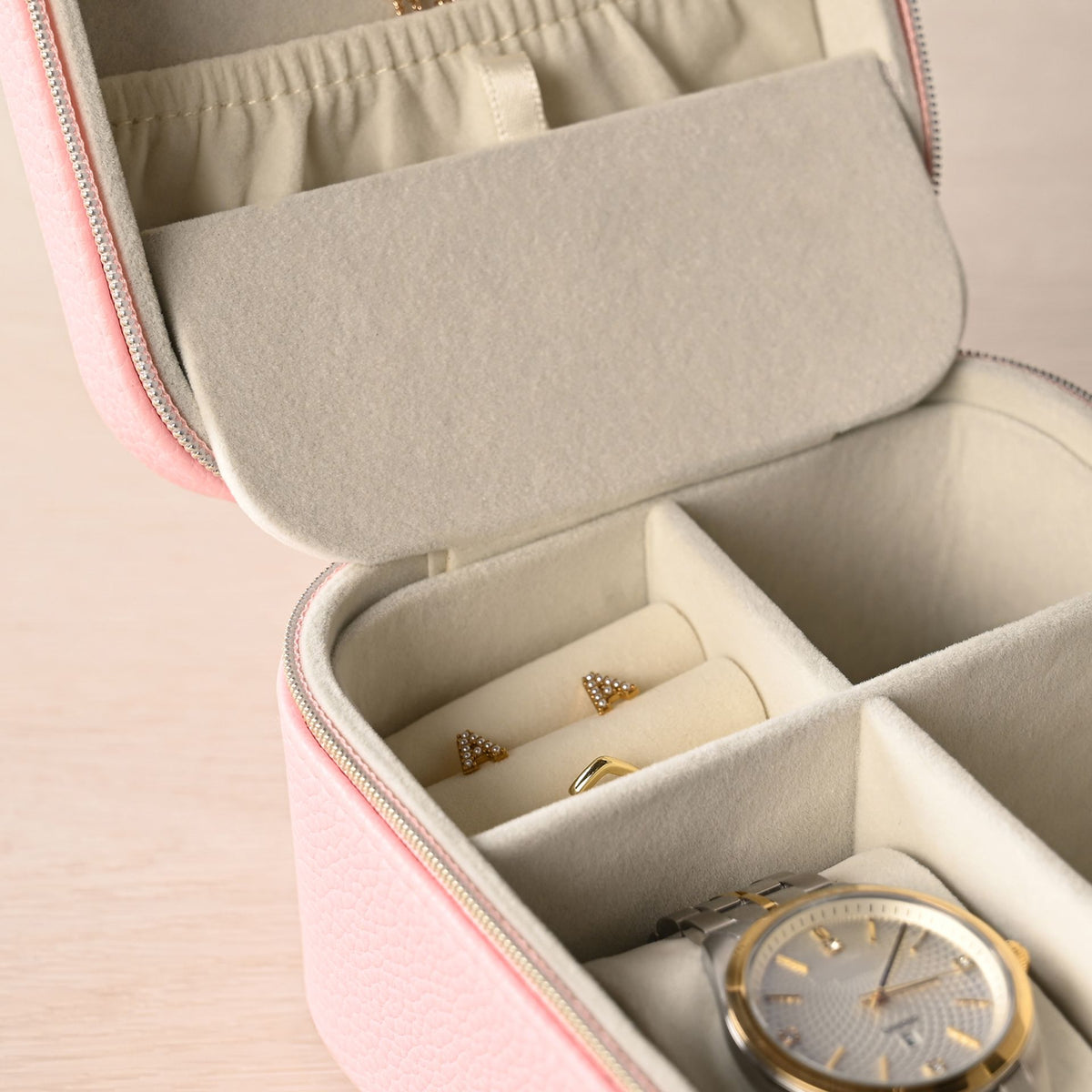Sophia Jewellery/Watch Box - Pink