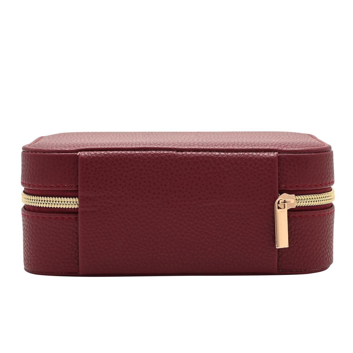 Sophia Jewellery Box with Mirror Medium - Burgundy