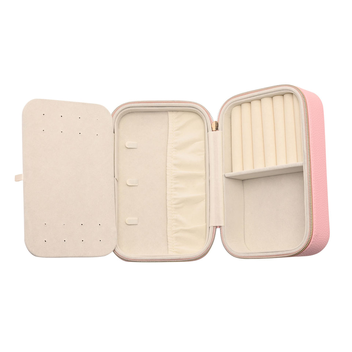 Sophia Jewellery Box with Mirror Medium - Pink
