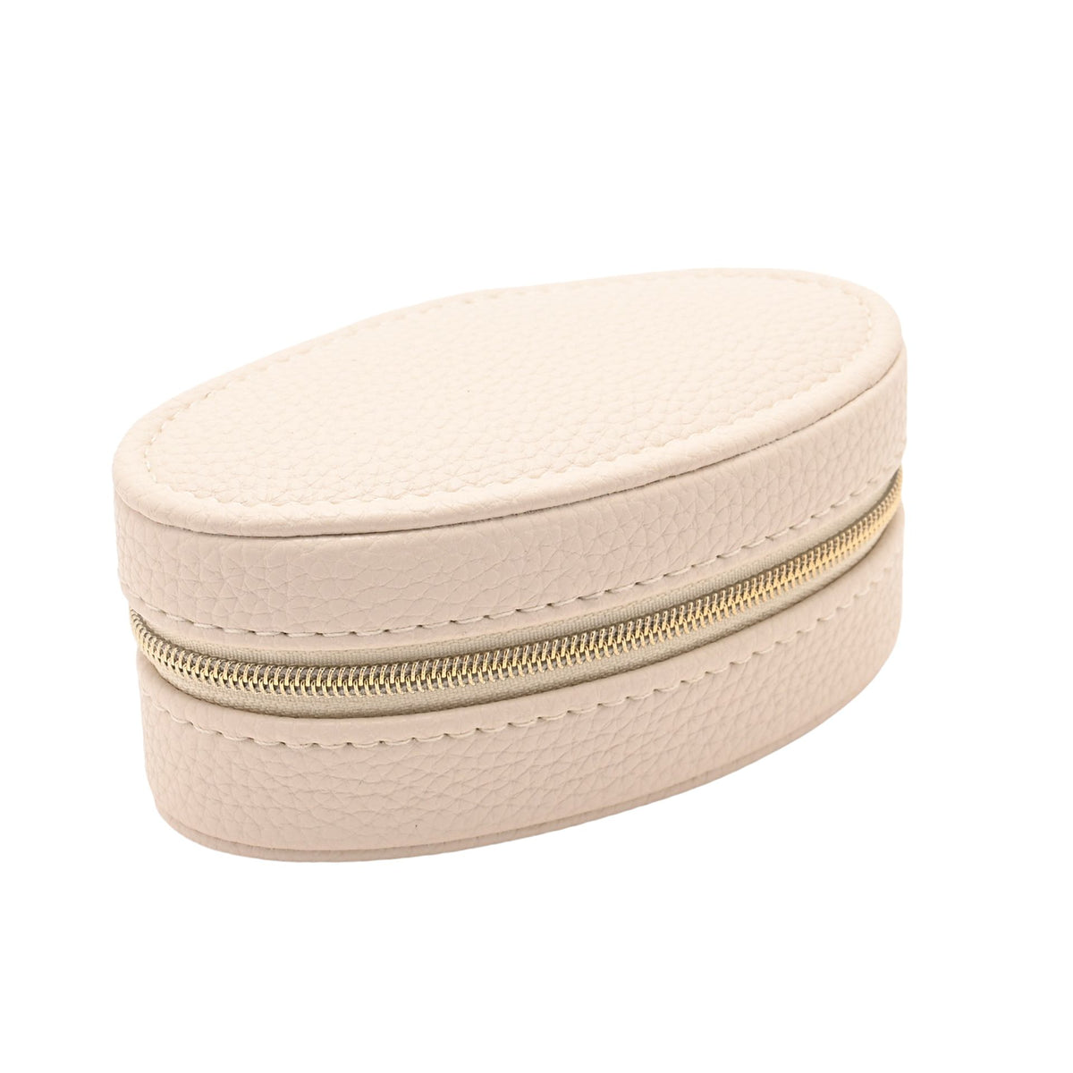 Sophia Mini Oval Jewellery Box - Cream