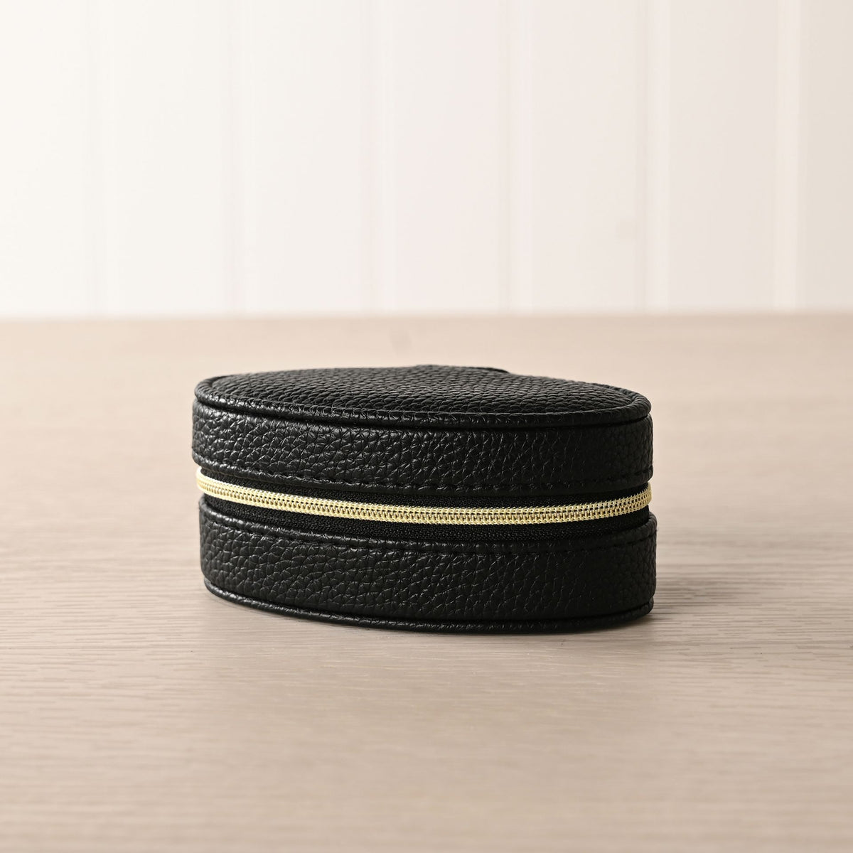 Sophia Mini Oval Jewellery Box - Black