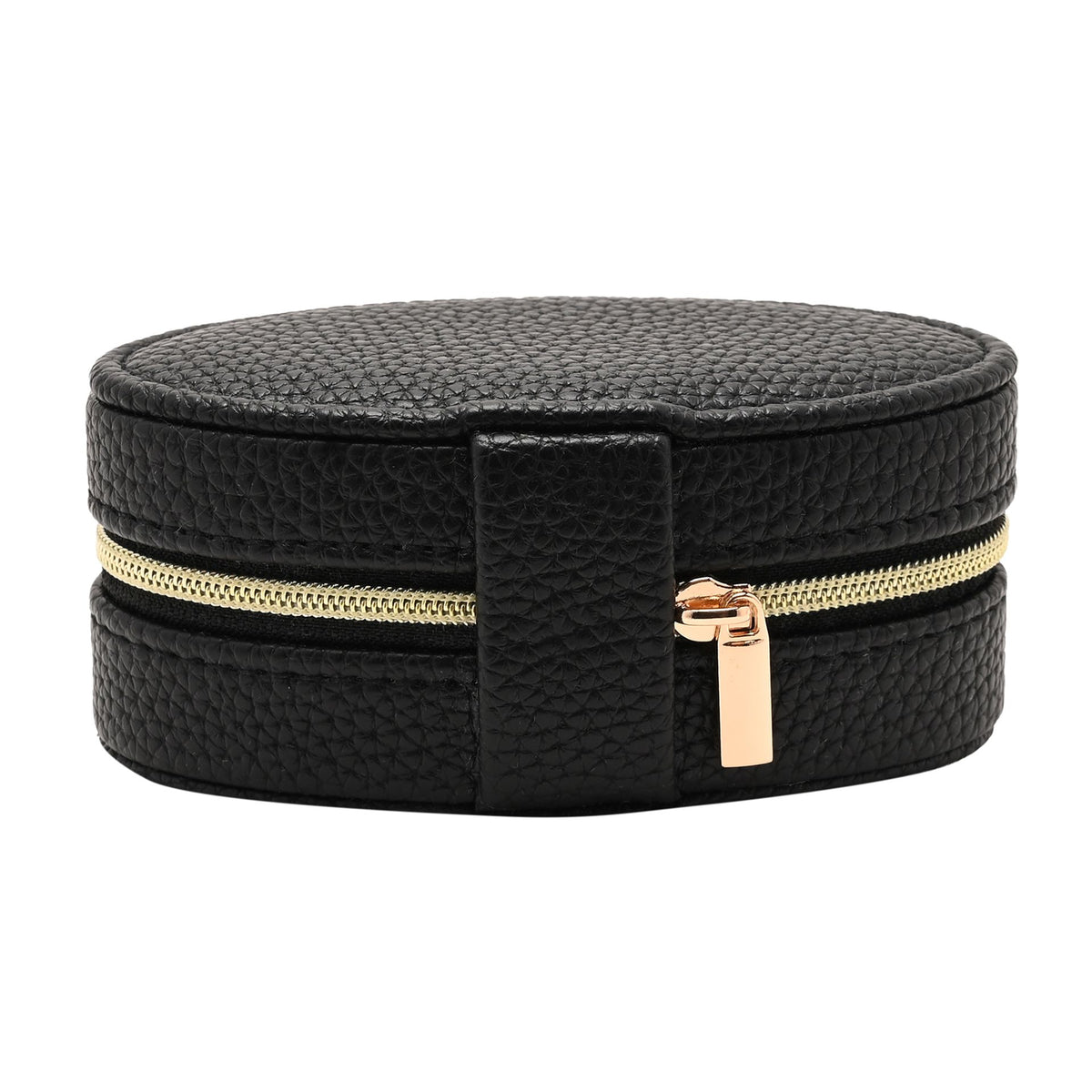 Sophia Mini Oval Jewellery Box - Black