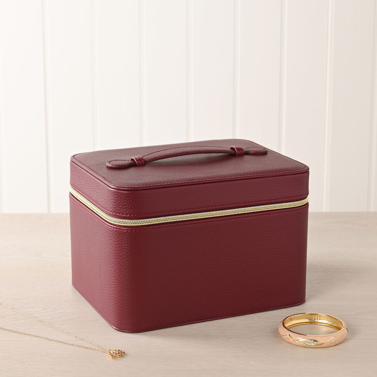 Sophia Jewellery Box Large  - Burgundy