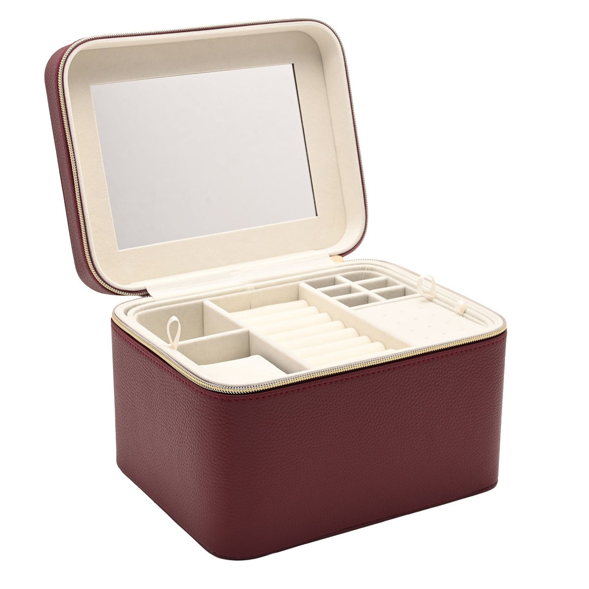 Sophia Jewellery Box Large  - Burgundy